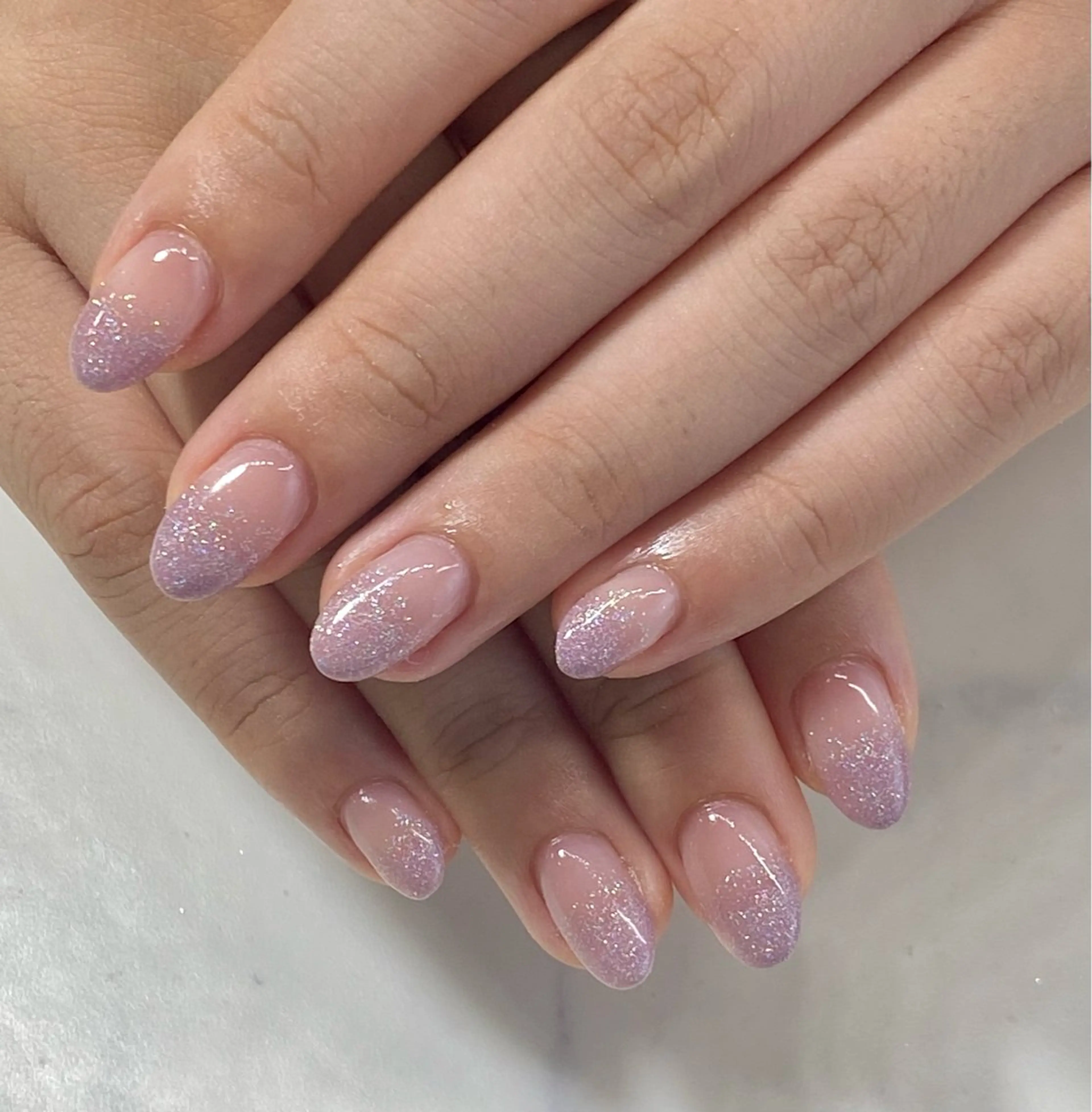 ネイル グラデーション ワンカラーネイル Nail Salon Three所属・Three いわなべのネイルデザイン