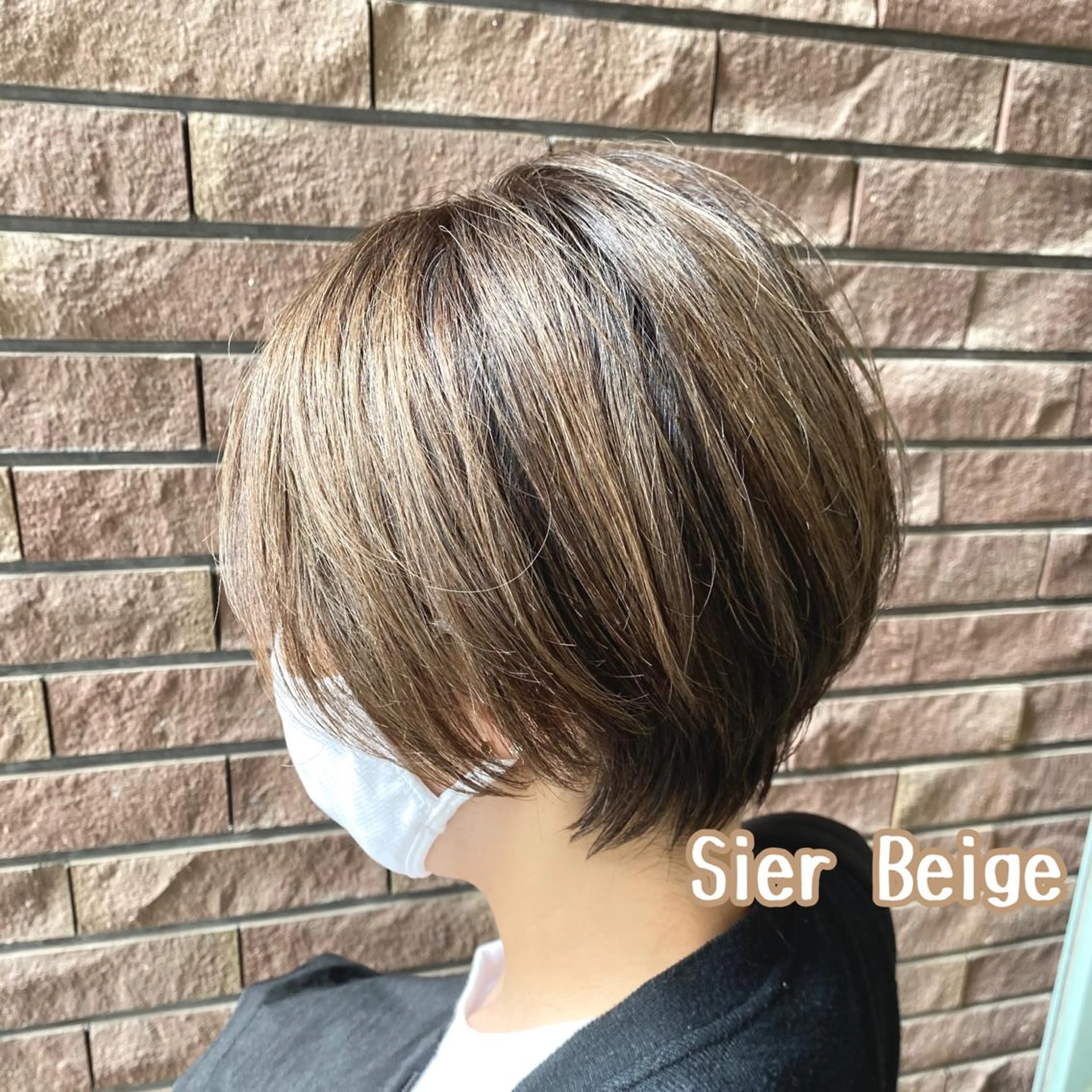 ショート カラー ベージュカラー ブリーチ イルミナカラー ブリーチなしカラー 横山 直輝のヘアスタイル