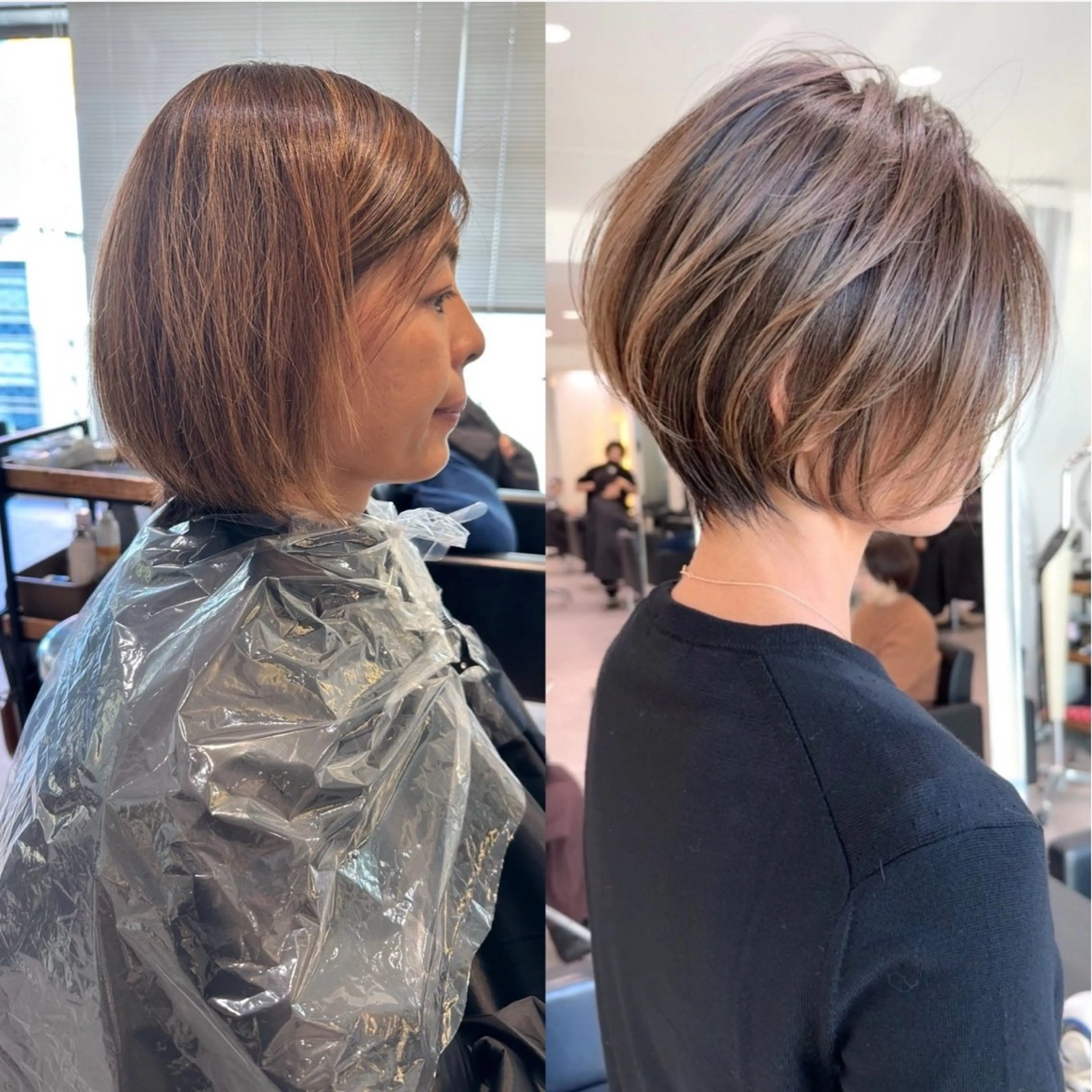 ショート カラー カット ヘアカラー 🫧安野祥華 銀座大人ショート🫧のヘアスタイル