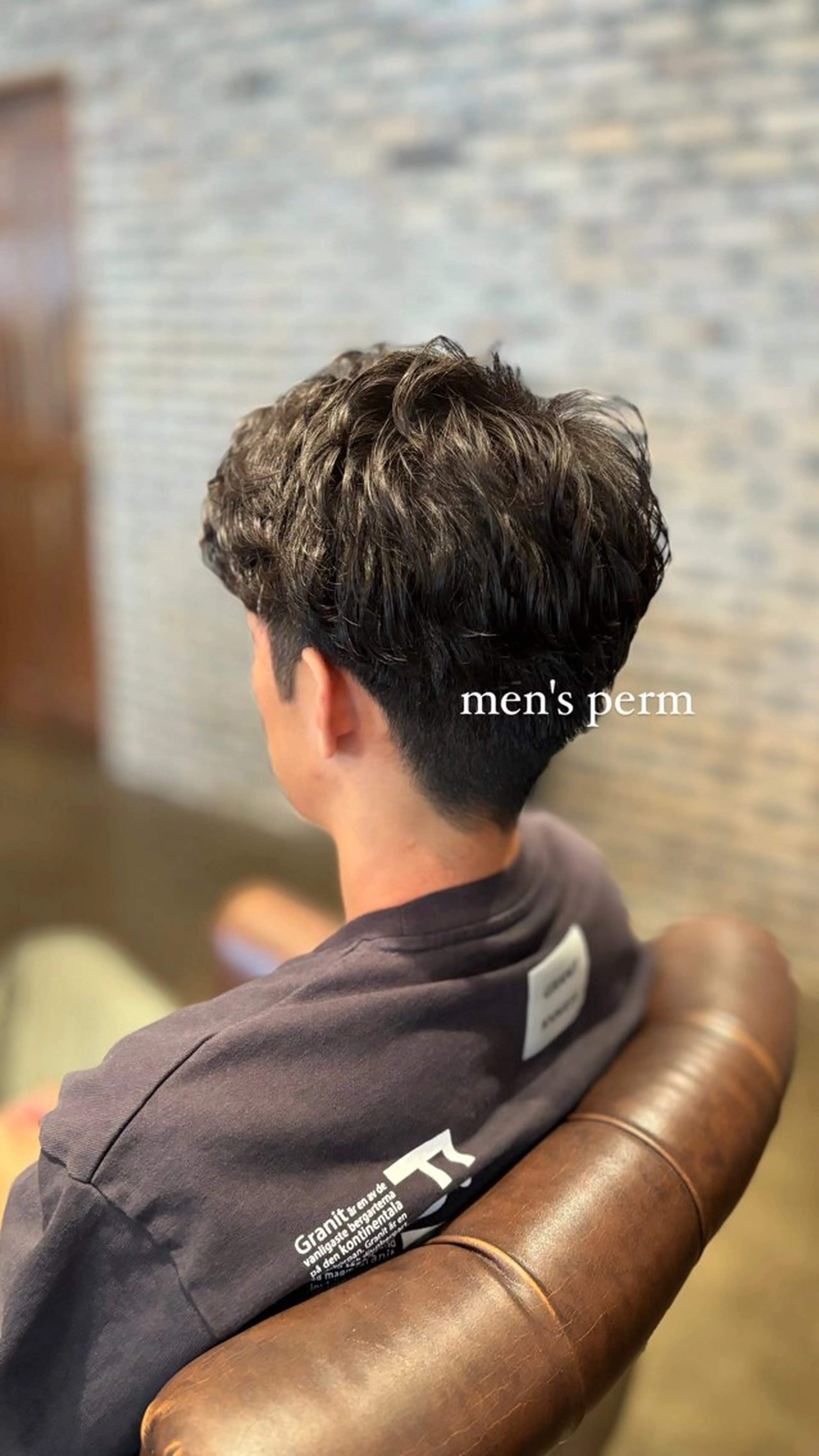 カラー パーマ メンズ 髪質改善カラー ブラウン🤎YUMEのヘアスタイル