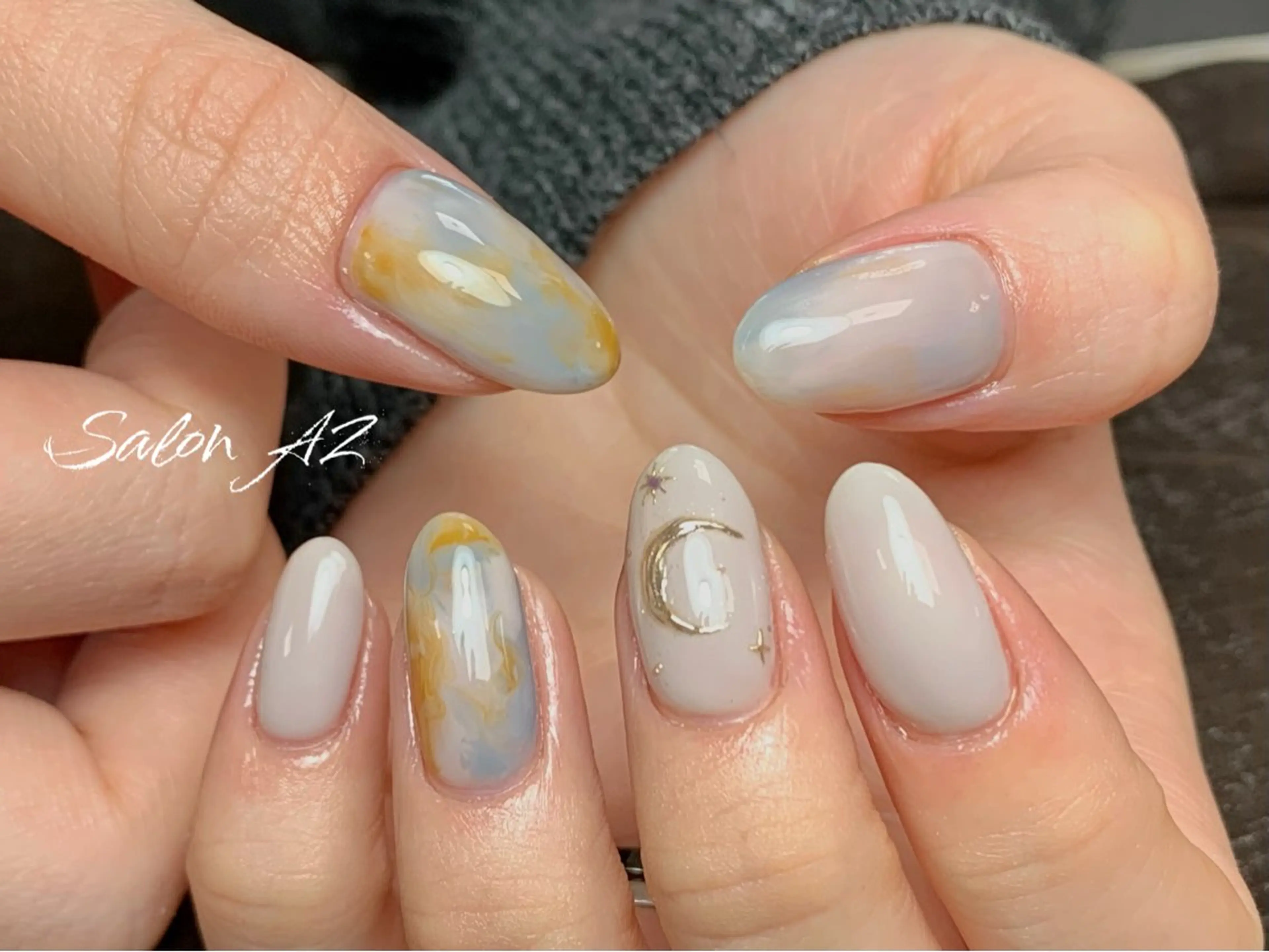 ネイル アートネイル フットネイル フレンチネイル マグネットネイル 持ち込み ハンドネイル salon AZのネイルデザイン