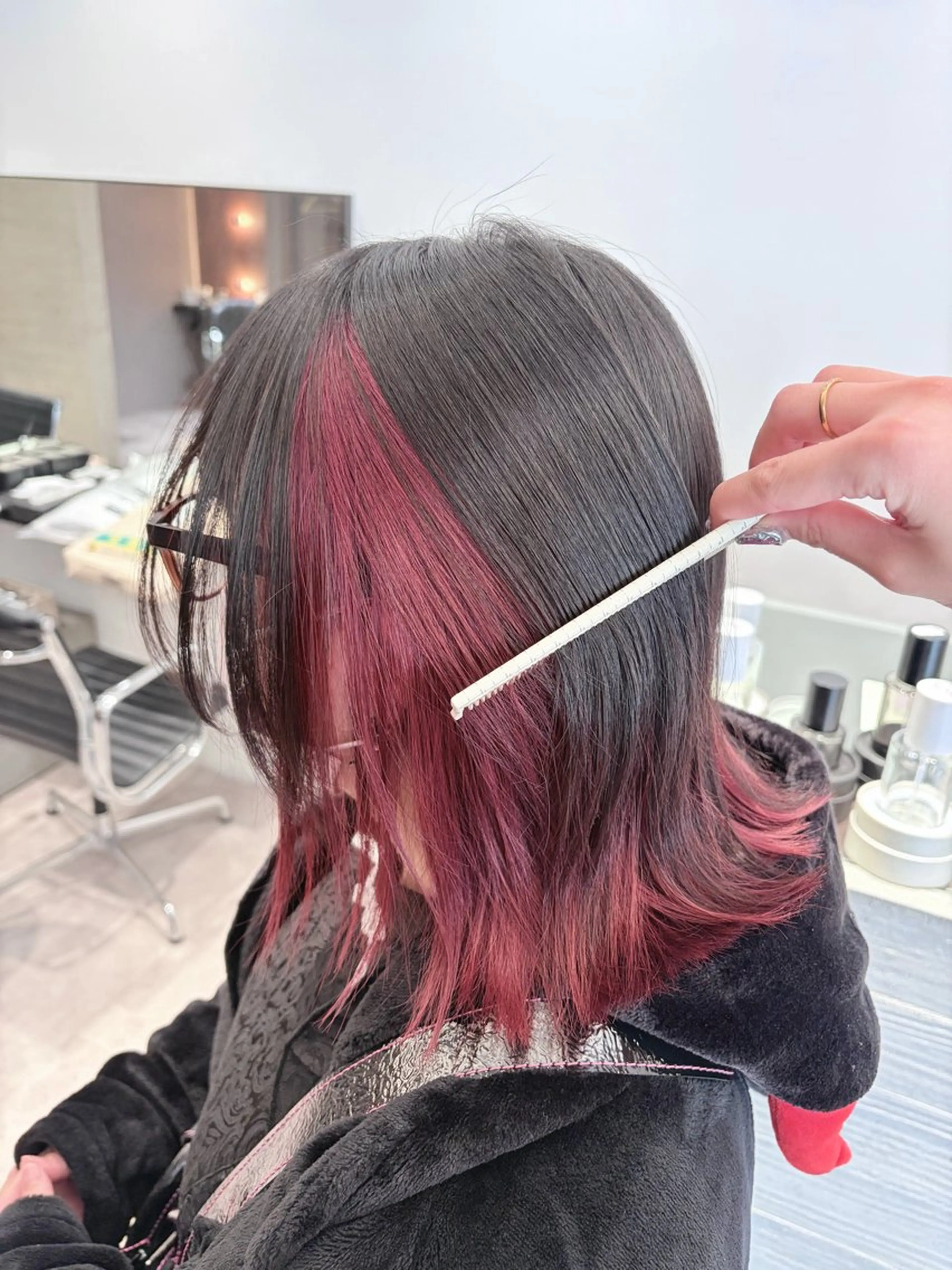 ショート カラー パーマ ヘアアレンジ メンズ メンズインナーカラー インナーカラー .⋆⟡💖 Marin💖⟡⋆.のヘアスタイル