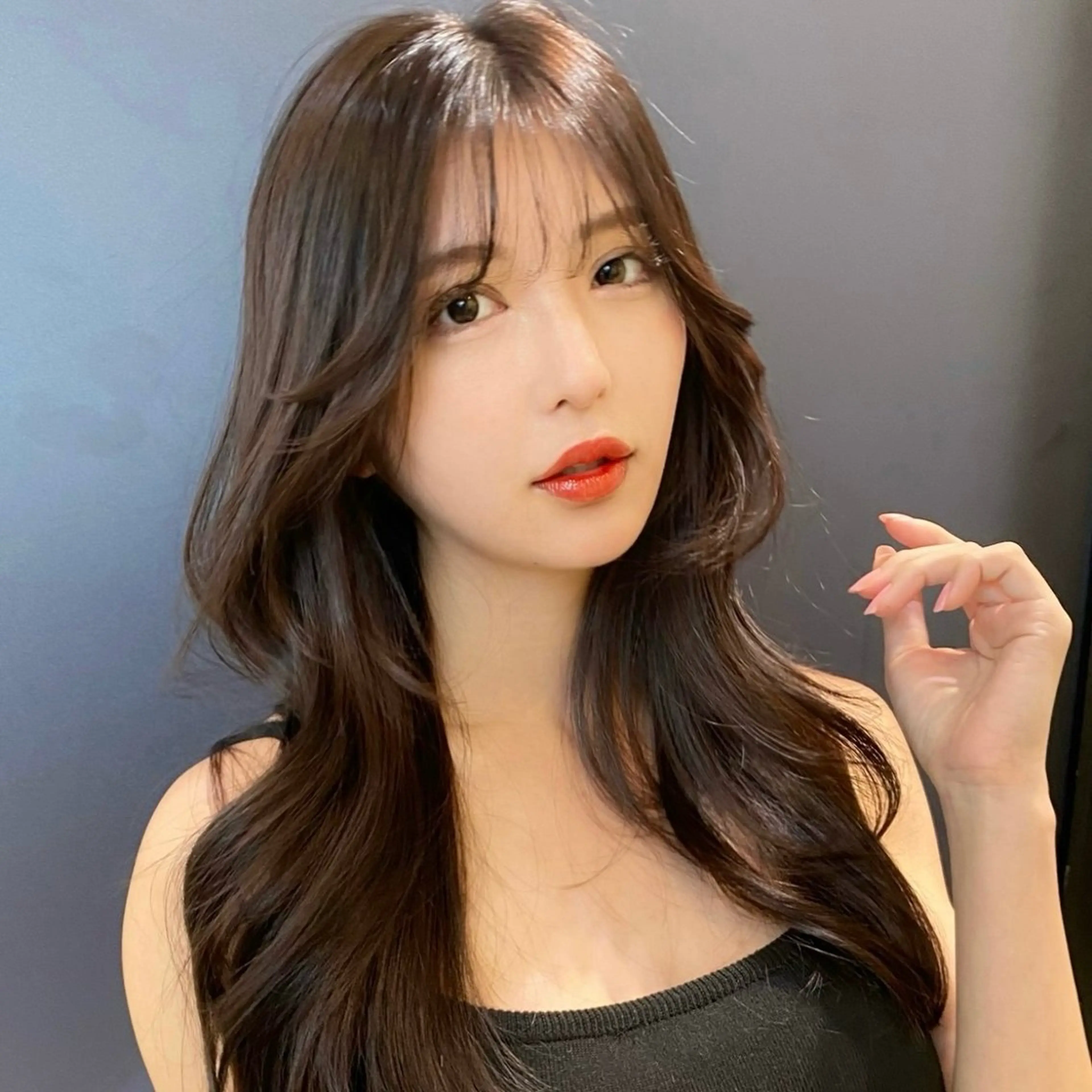 ロング カラー ベージュカラー ダブルカラー ラベンダーカラー ラベンダーベージュ 髪質改善 ヘアカラー トリートメント IVY所属・髪質改善/韓国ヘア 顔まわり特化yutoのヘアスタイル