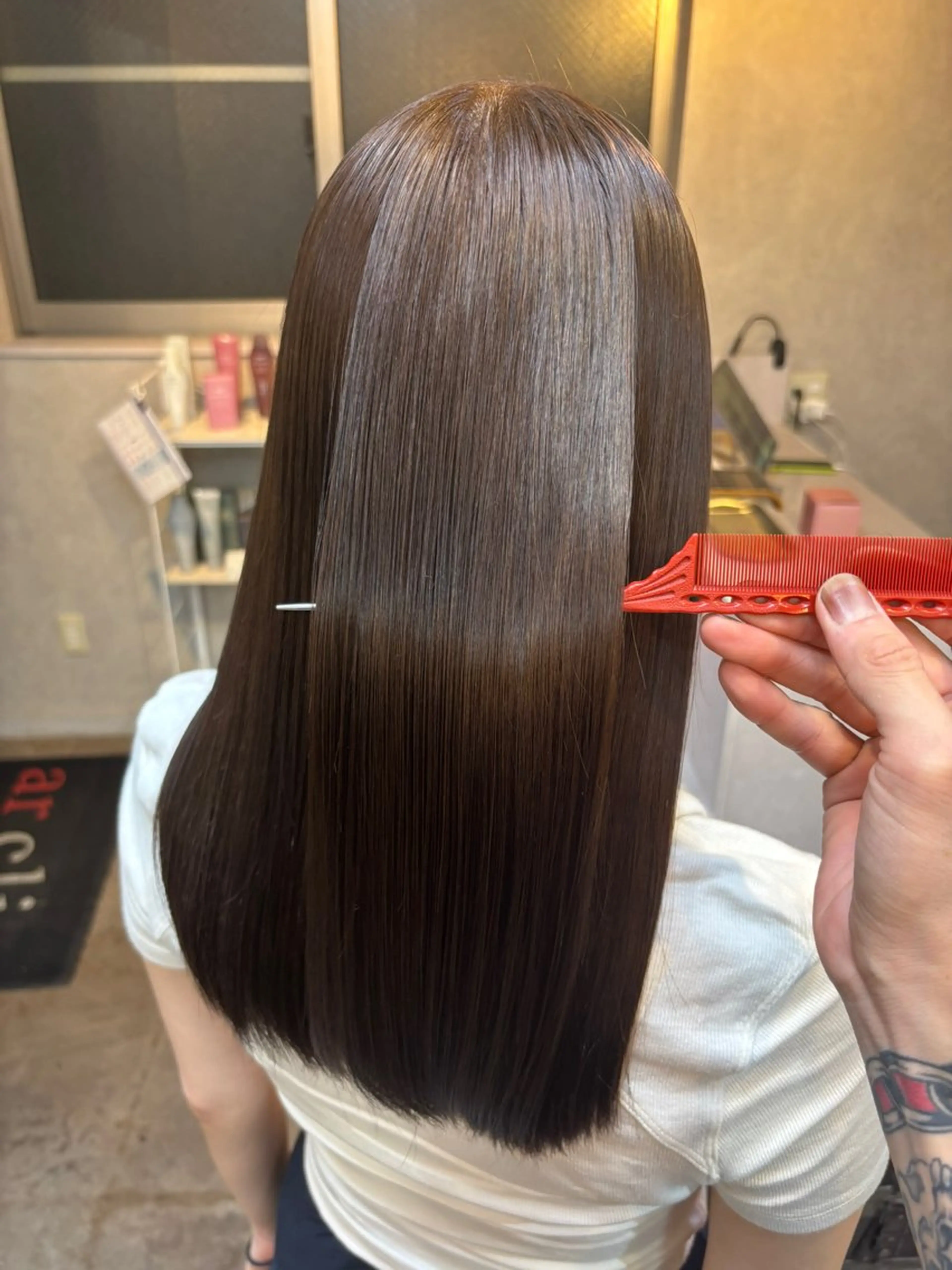 ミディアム 髪質改善 トリートメント トリートメント ar clip所属・表参道/透明感カラー /髪質改善/駿太のヘアスタイル