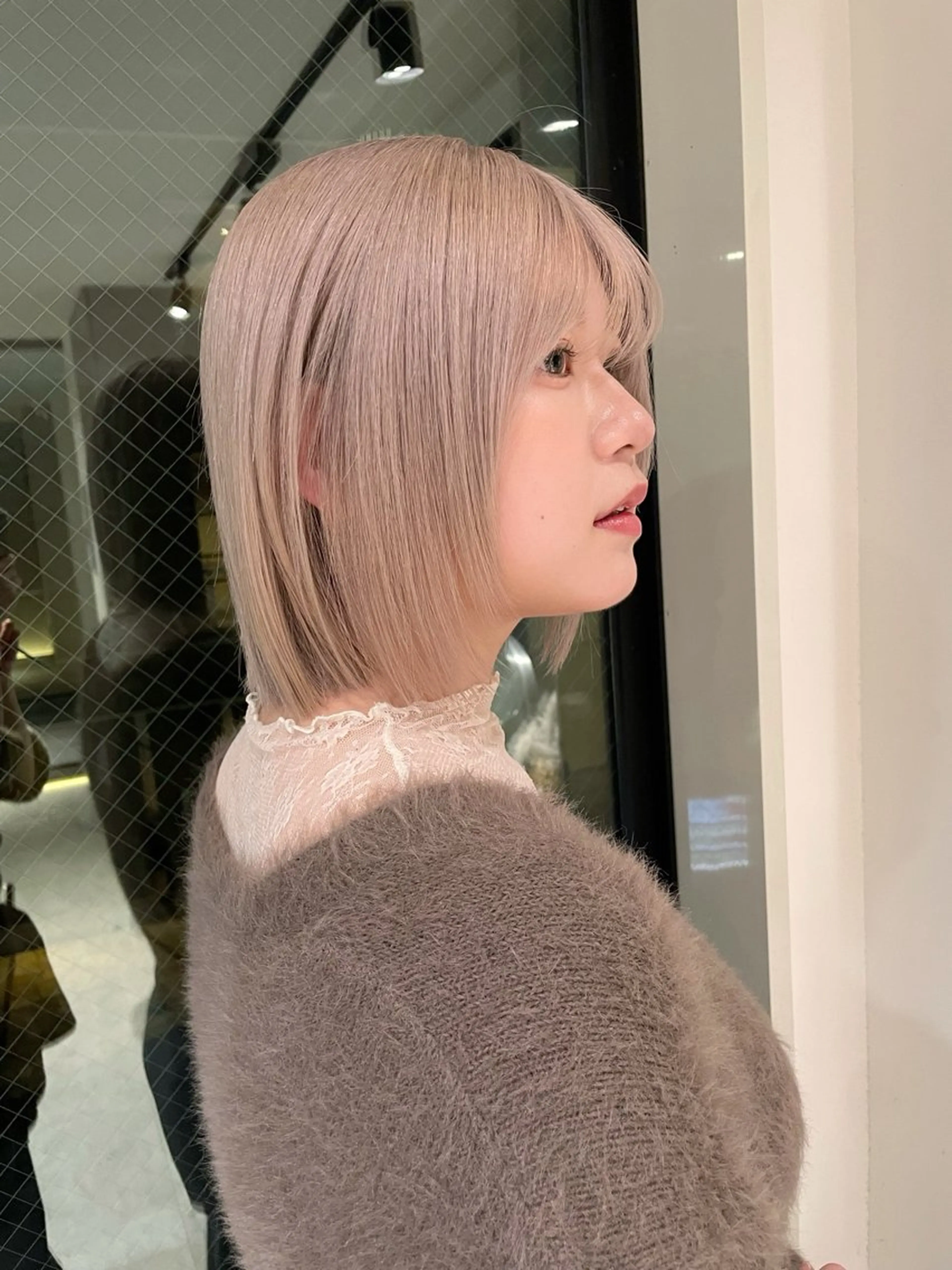 ミディアム GO TODAY SHAiRE SALON 原宿本店所属・REINA/ブリーチ /ハイトーン/原宿のヘアスタイル