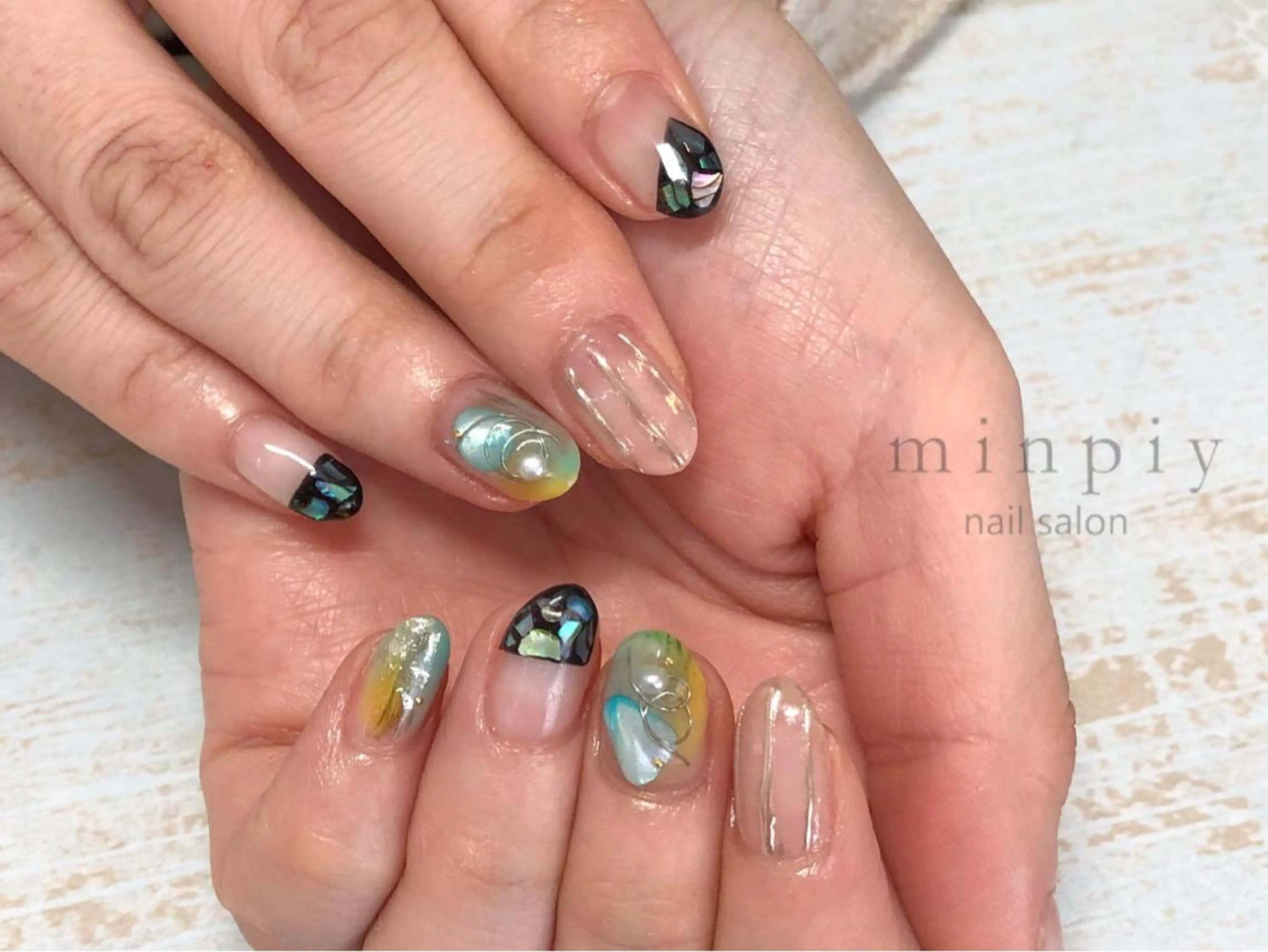 ネイル 𖡼 yumenoのネイルデザイン