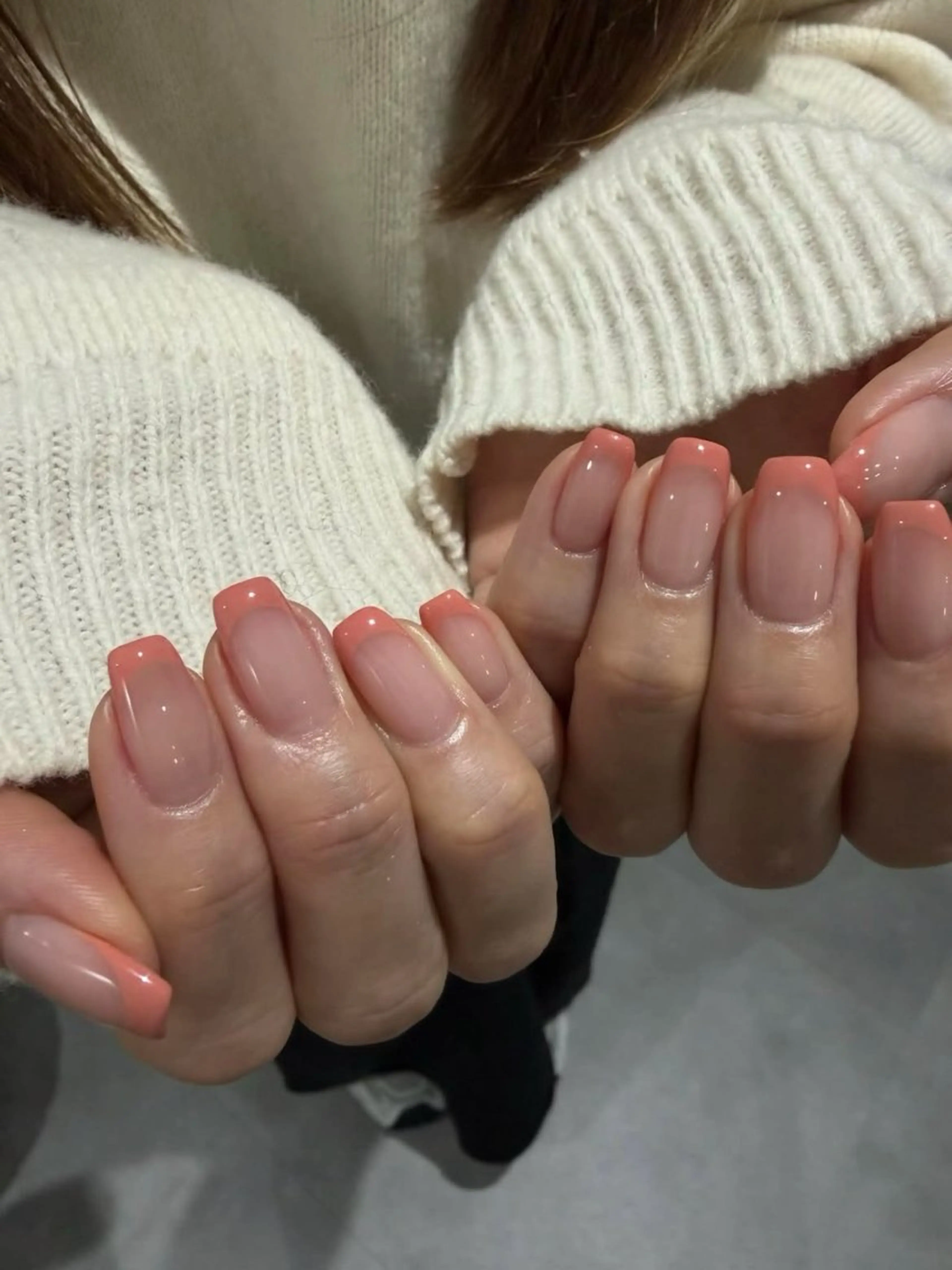 ネイル アートネイル フレンチネイル ジェルネイル 持ち込み ニュアンスネイル ハンドネイル ANA.CHUO 本川越店舗のネイルデザイン