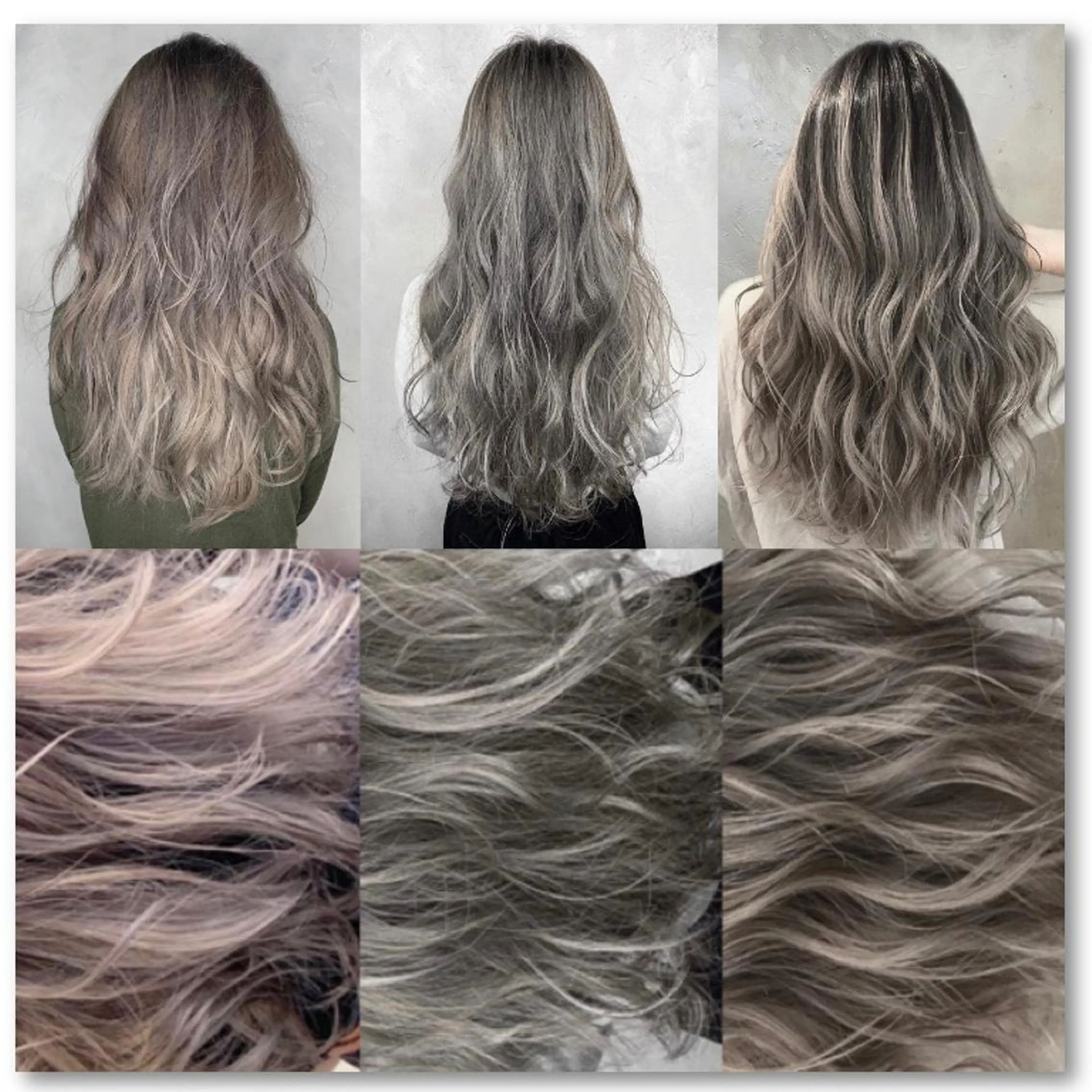 ロング カラー バレイヤージュ デザインカラー グラデーションカラー ハイライトカラー メッシュ N° aria 三軒茶屋のヘアスタイル