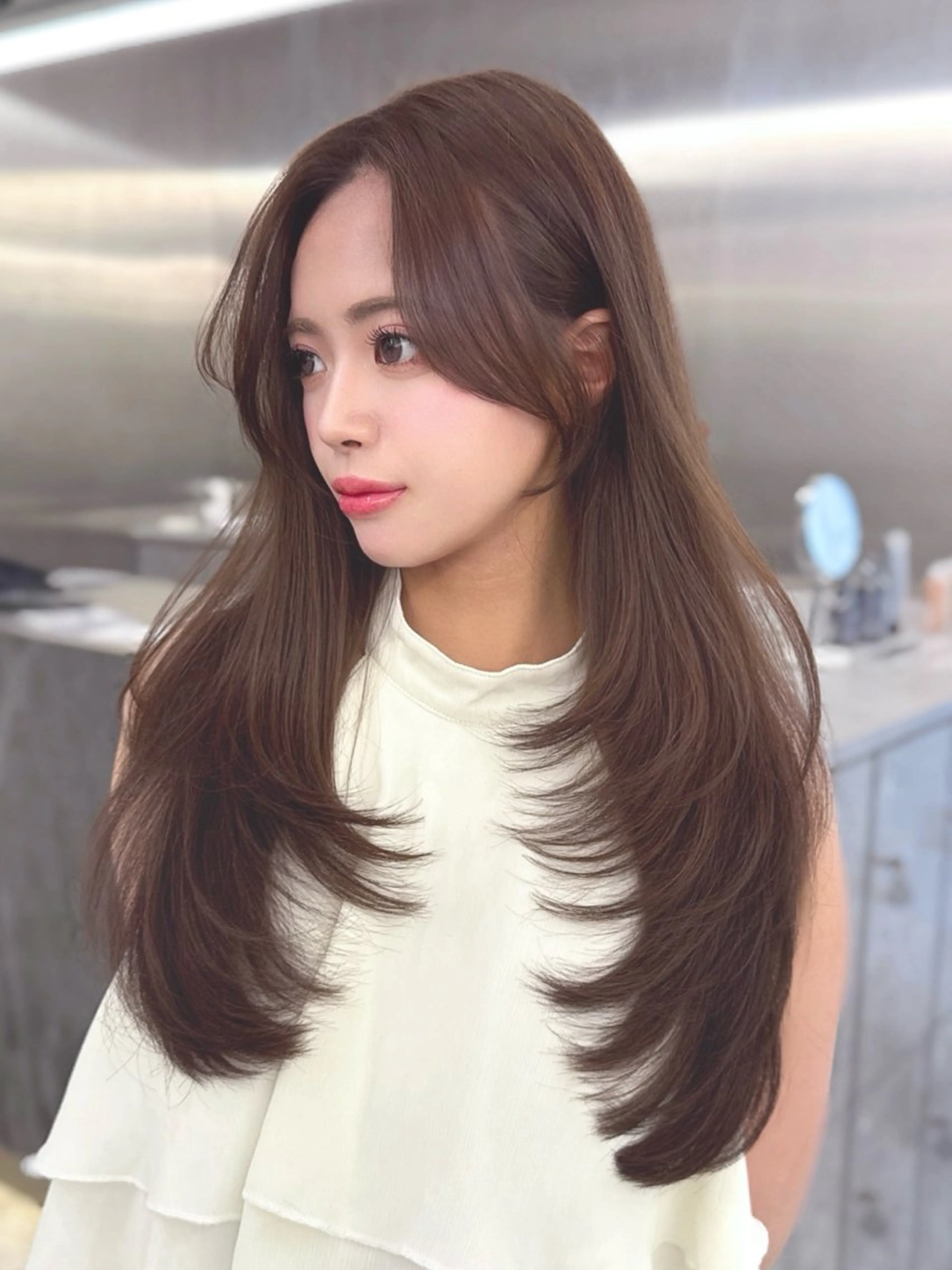 ロング カラー MAEUL luna所属・前髪顔周り/レイヤー 韓国/桔川恒のヘアスタイル