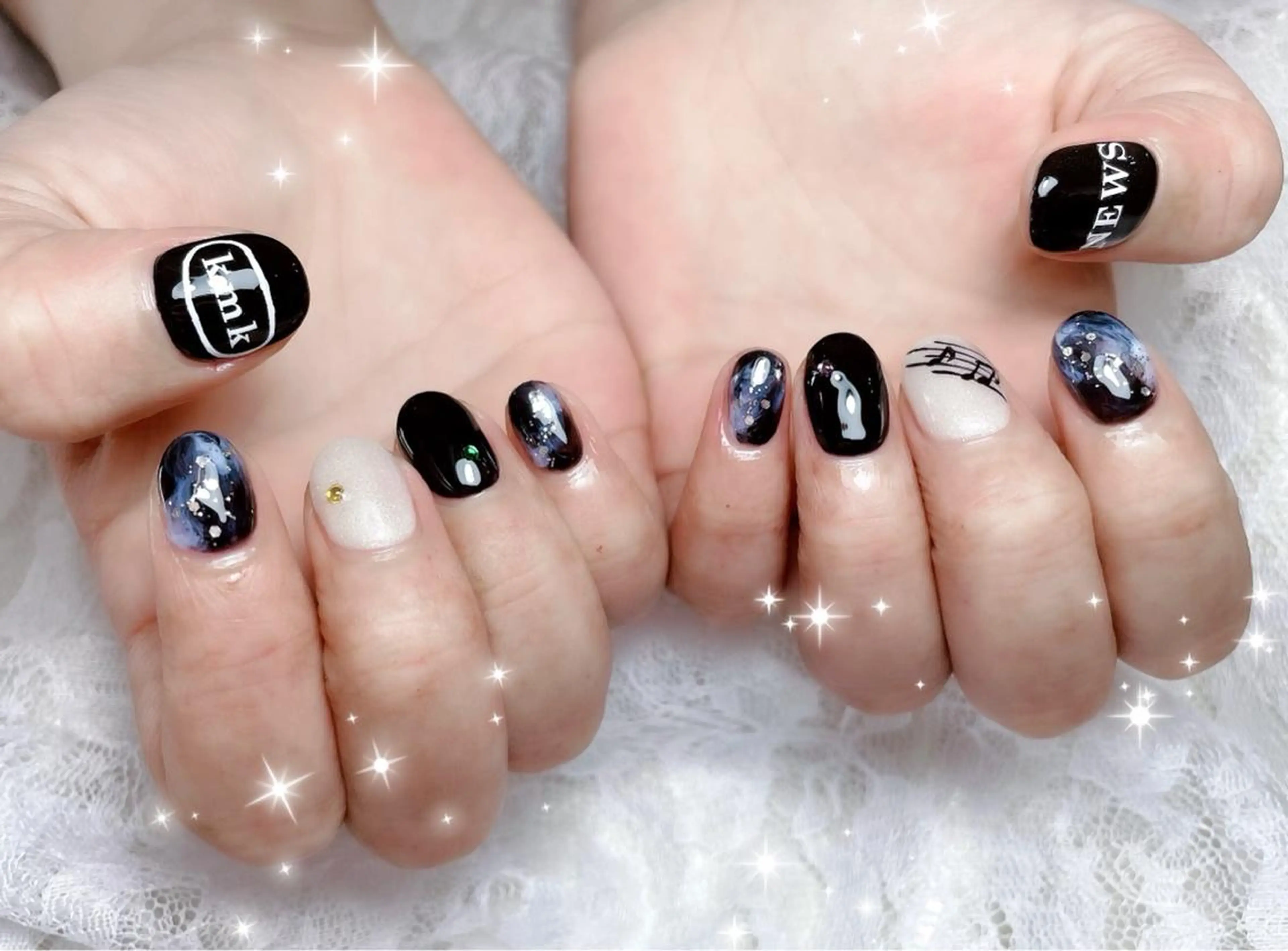 ネイル アートネイル ハンドネイル FLARE NAIL フレアネイルのネイルデザイン