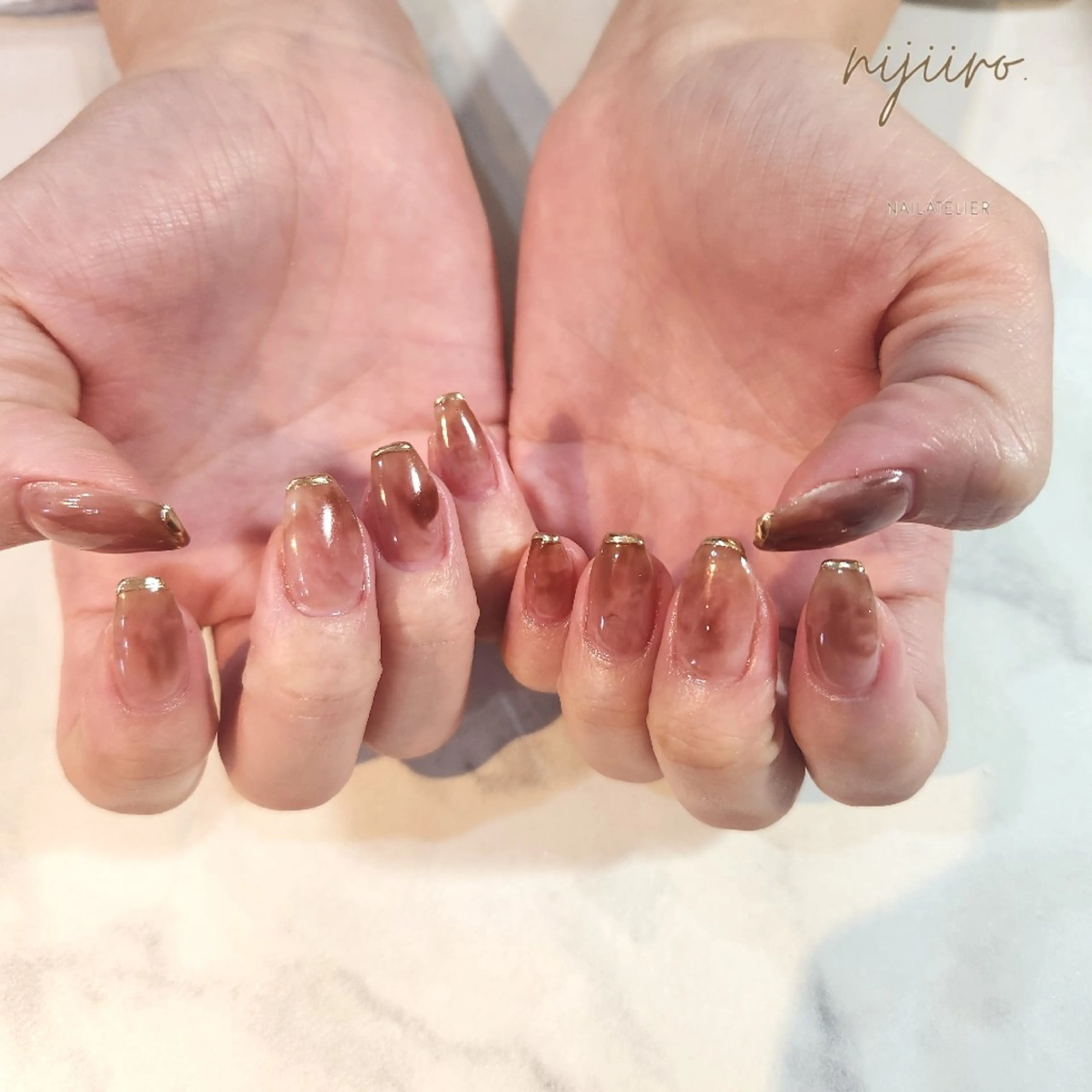 ネイル ハンドネイル nailatelier nijiiro.所属・nijiiro🌈 サトウのネイルデザイン
