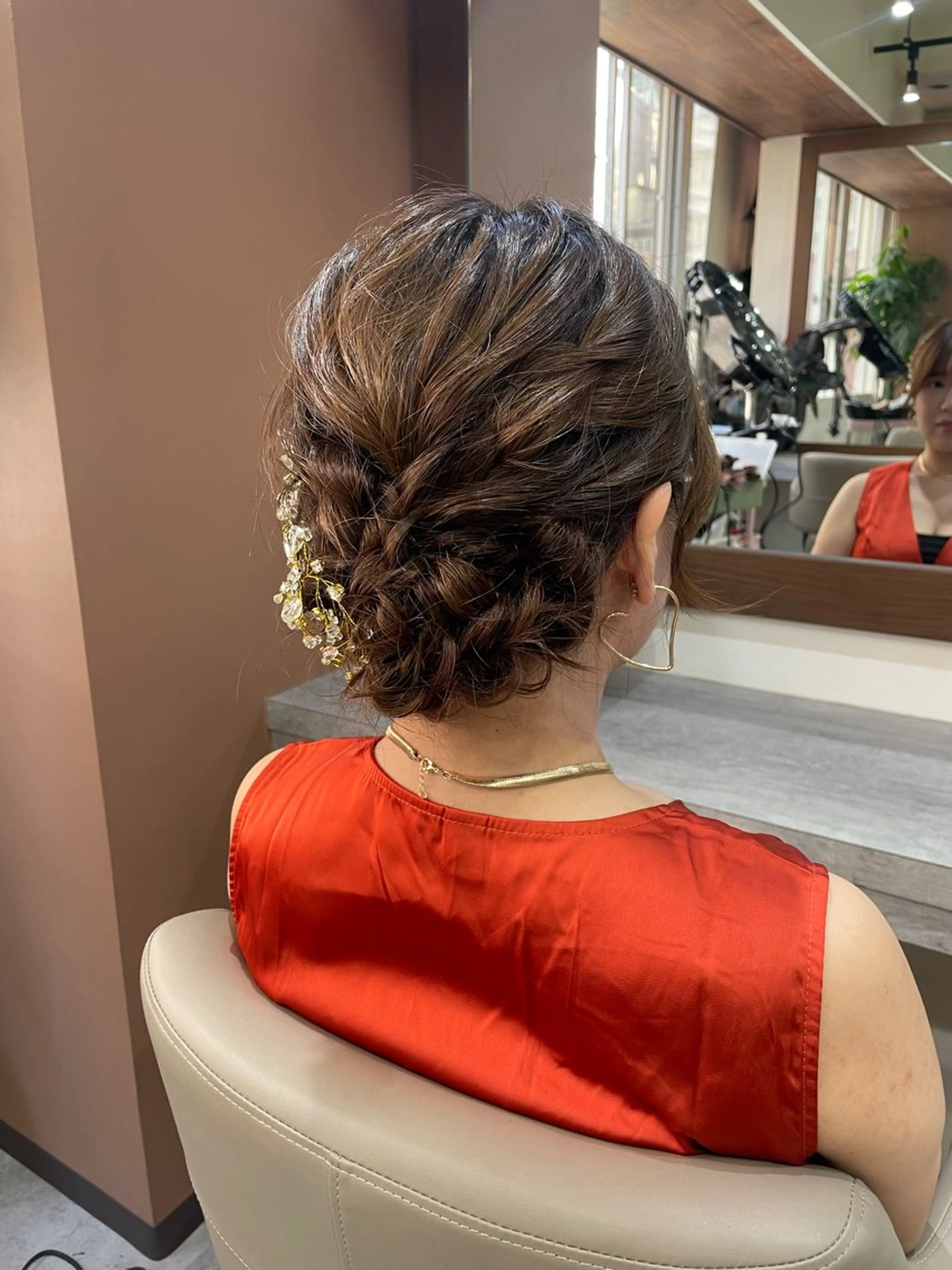 ロング ヘアアレンジ ヘアセット 韓国風パーマ/ヘア セット/店長みづきのヘアスタイル