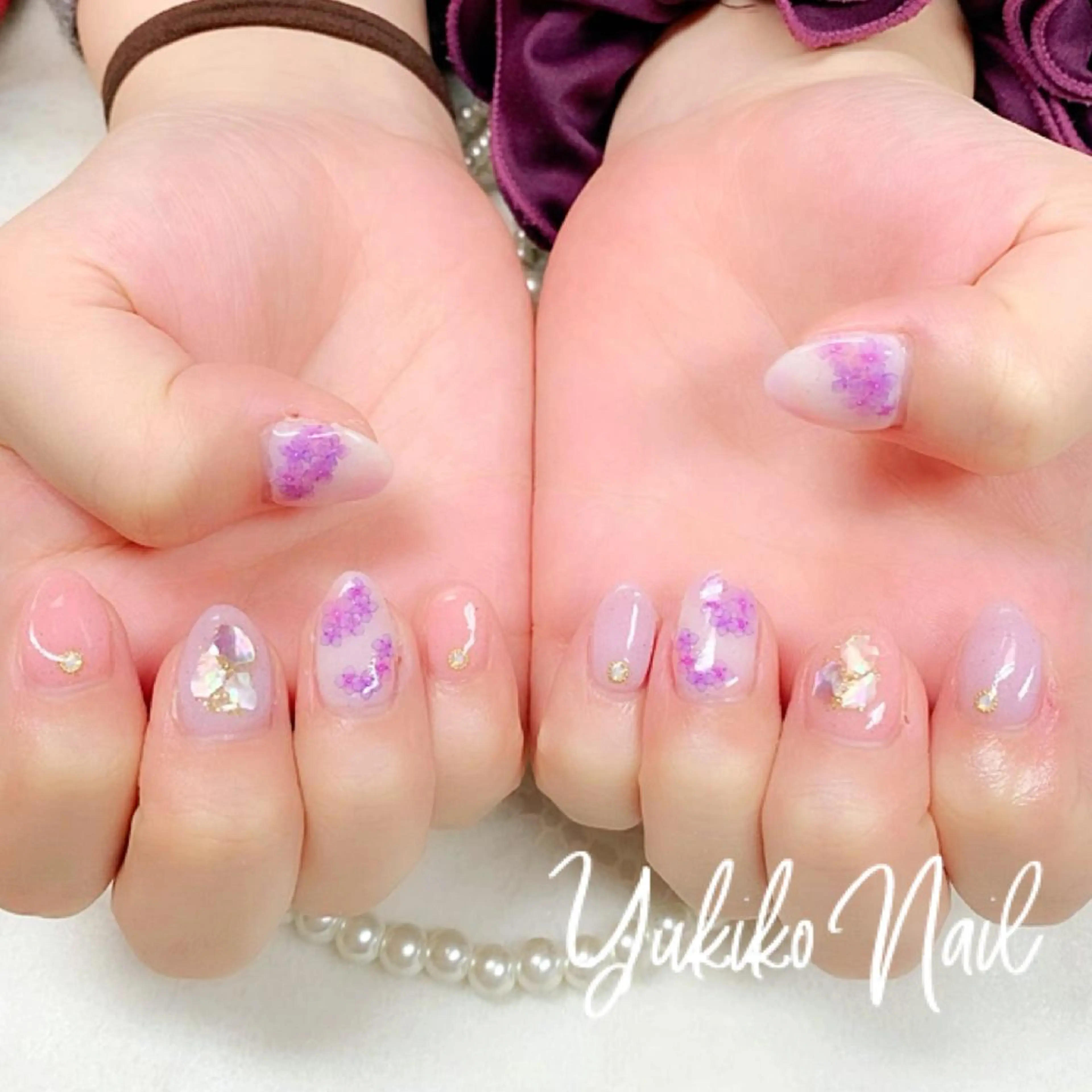 ネイル ピンク ハンドネイル ユキコ ネイルのネイルデザイン