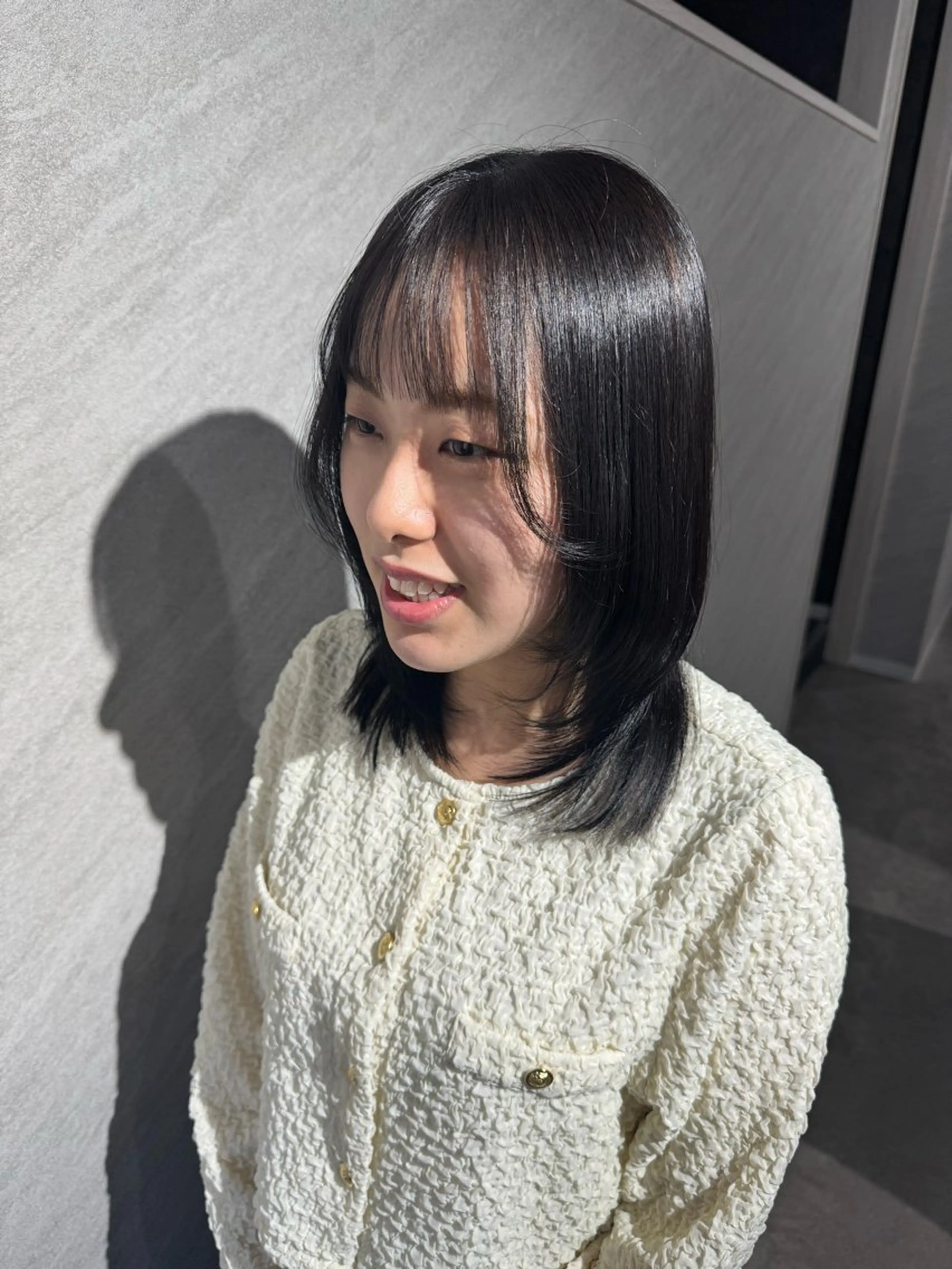 ミディアム カラー カット ヘアカラー トリートメント ANBEL所属・西宮市で髪質改善 縮毛矯正特化のヘアスタイル