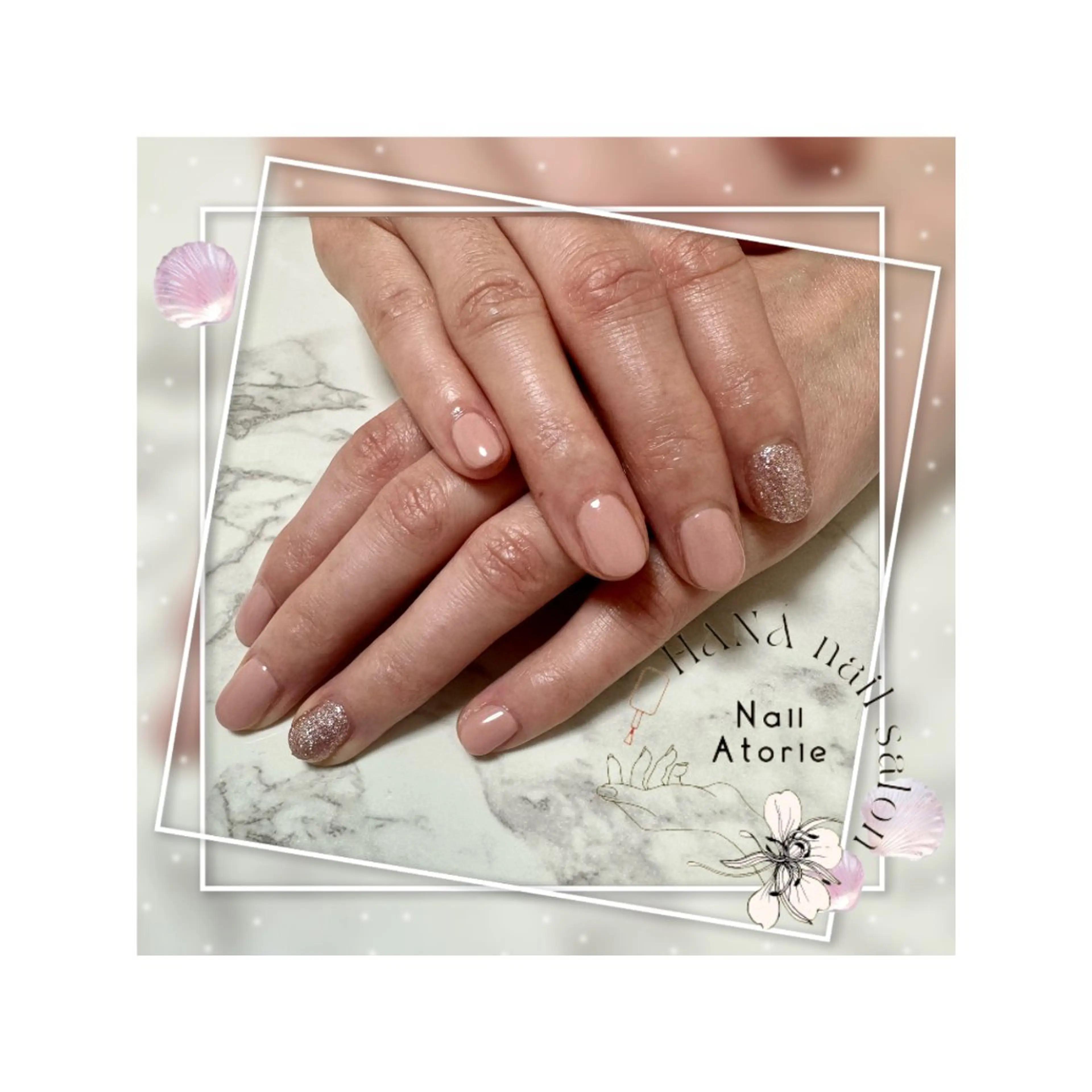 ネイル ワンカラーネイル シンプルネイル ハンドネイル HaNA 　nail salonのネイルデザイン