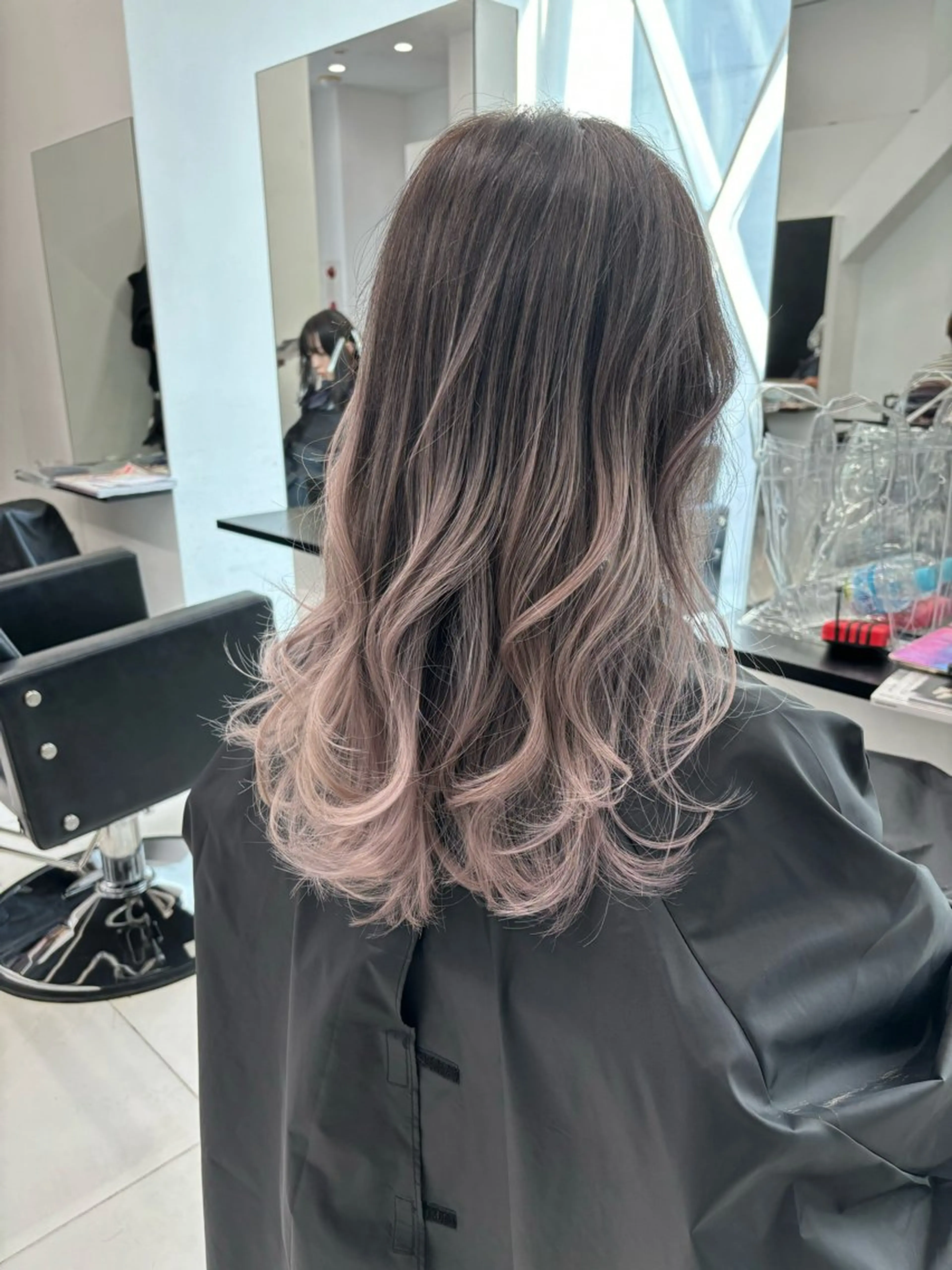 ロング ヘアカラー トリートメント 韓国レイヤー/ヘア カラー🎀ayamiのヘアスタイル