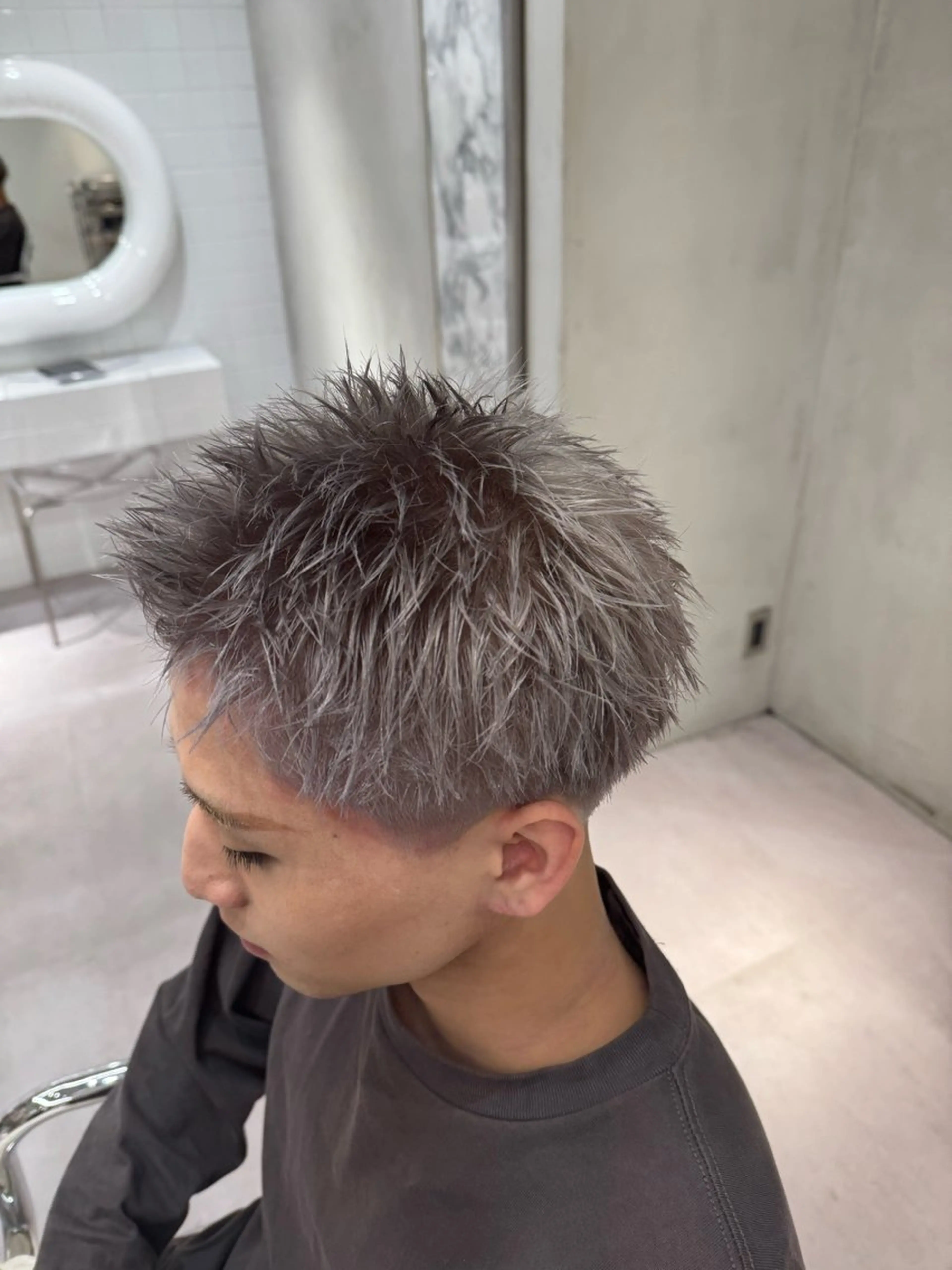 パーマ メンズ ブリーチ/パーマ特化 片平和寿のヘアスタイル