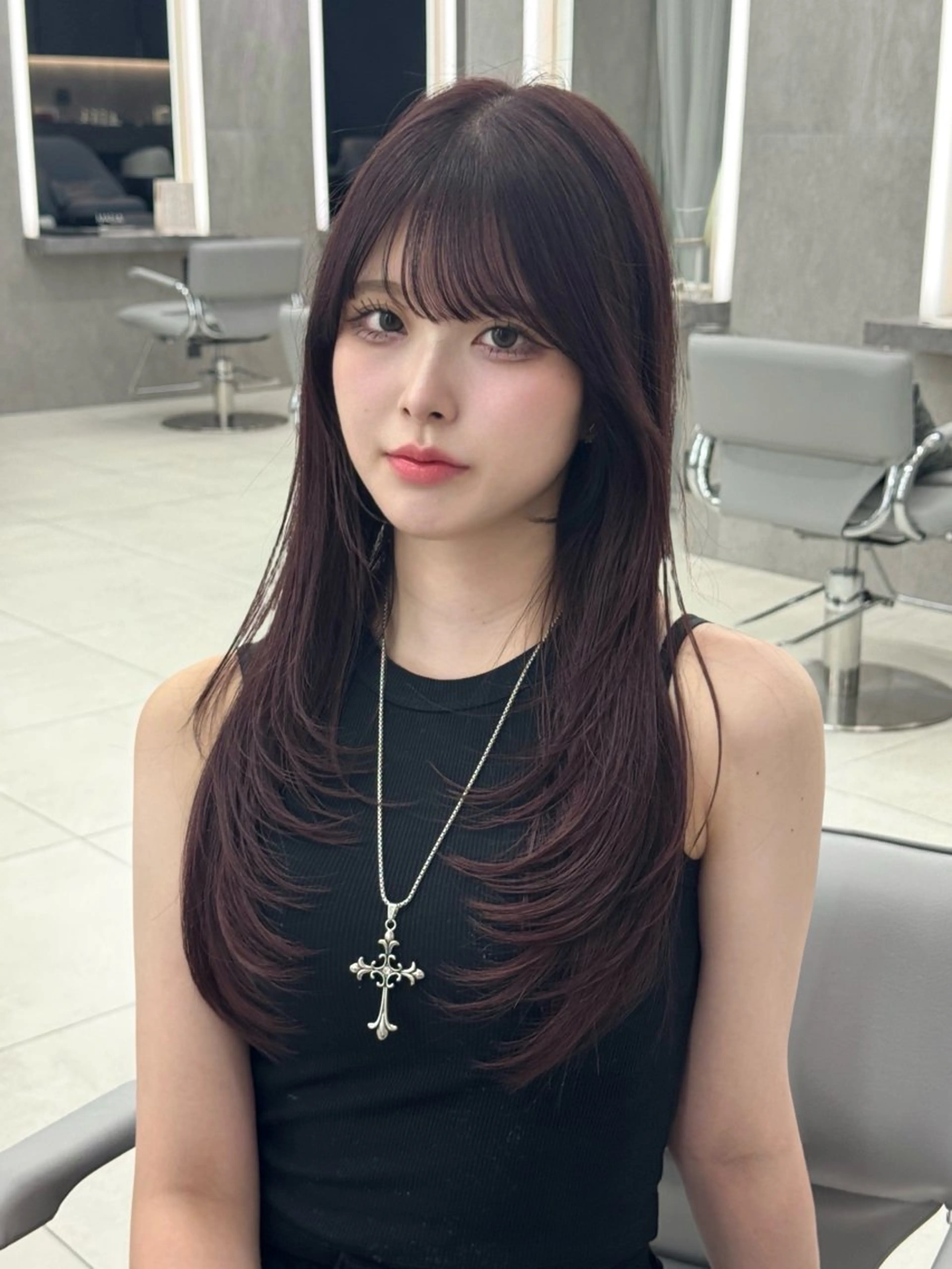 前髪、顔周りカット🩶の写真