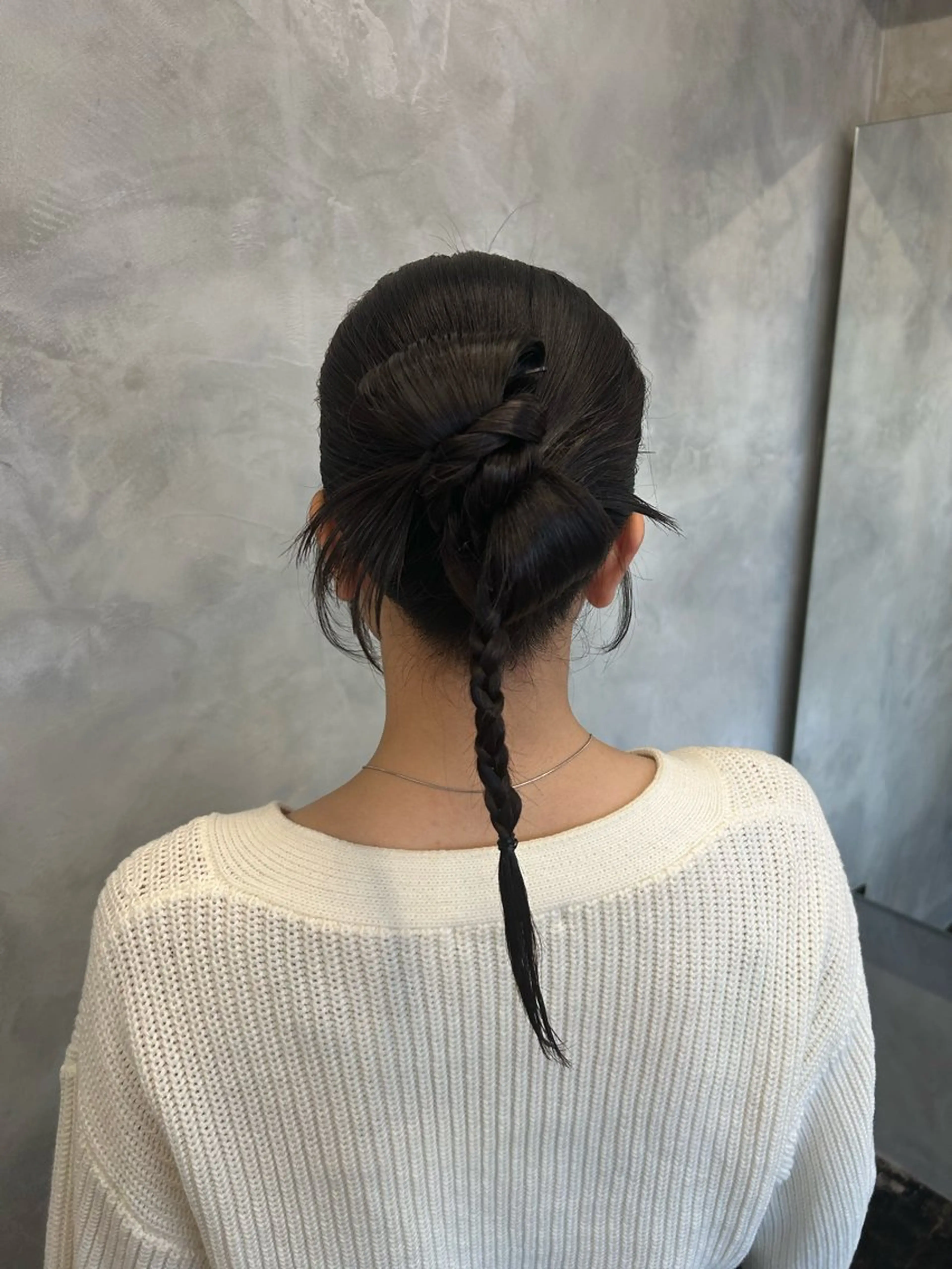 ロング ヘアセット 松川ヒナ｜韓国レイヤ /耳つぼジュエリーのヘアスタイル