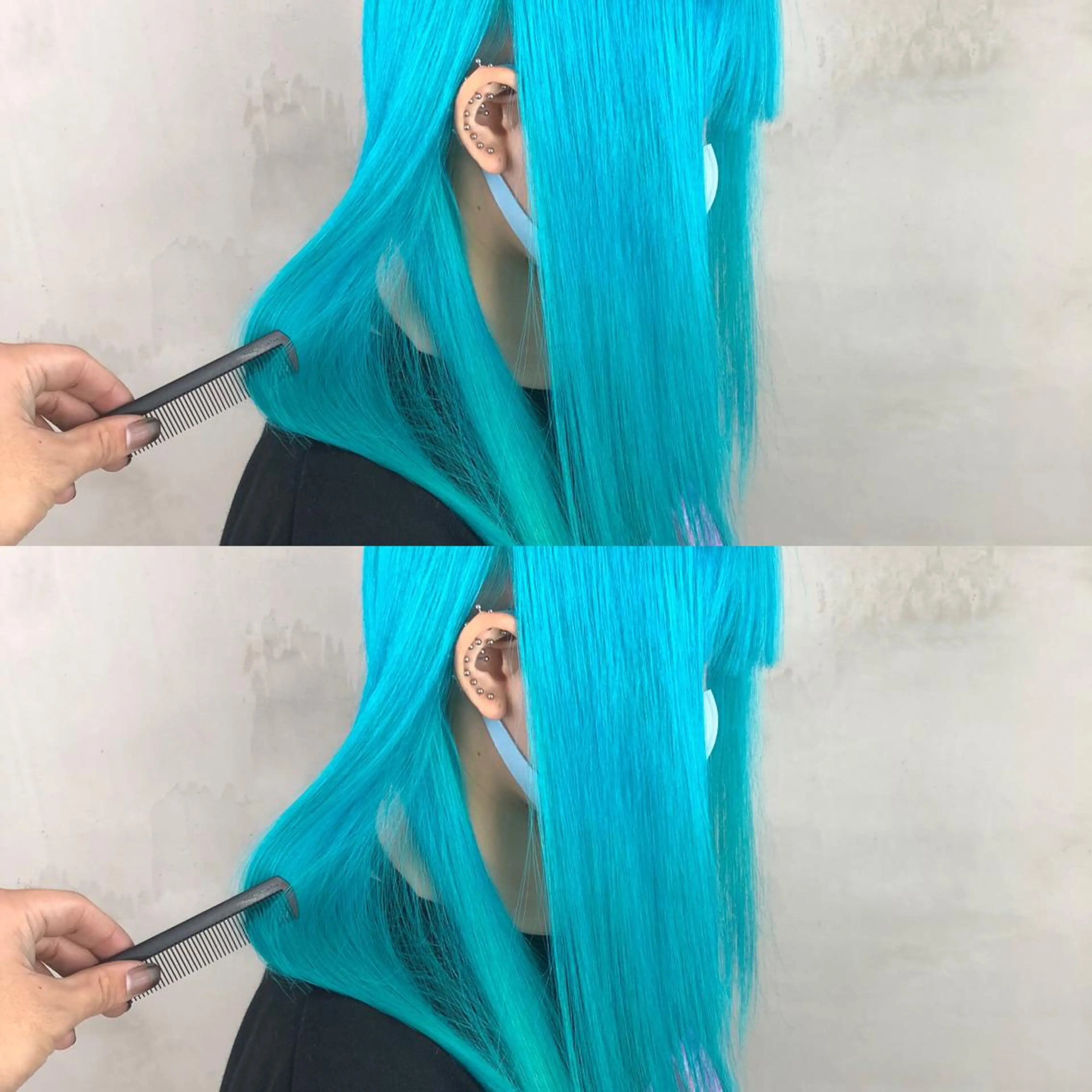 ミディアム カラー カット ヘアカラー トリートメント ヘアセット 💜ハイトーン💛 マジカルかいちゃんのヘアスタイル