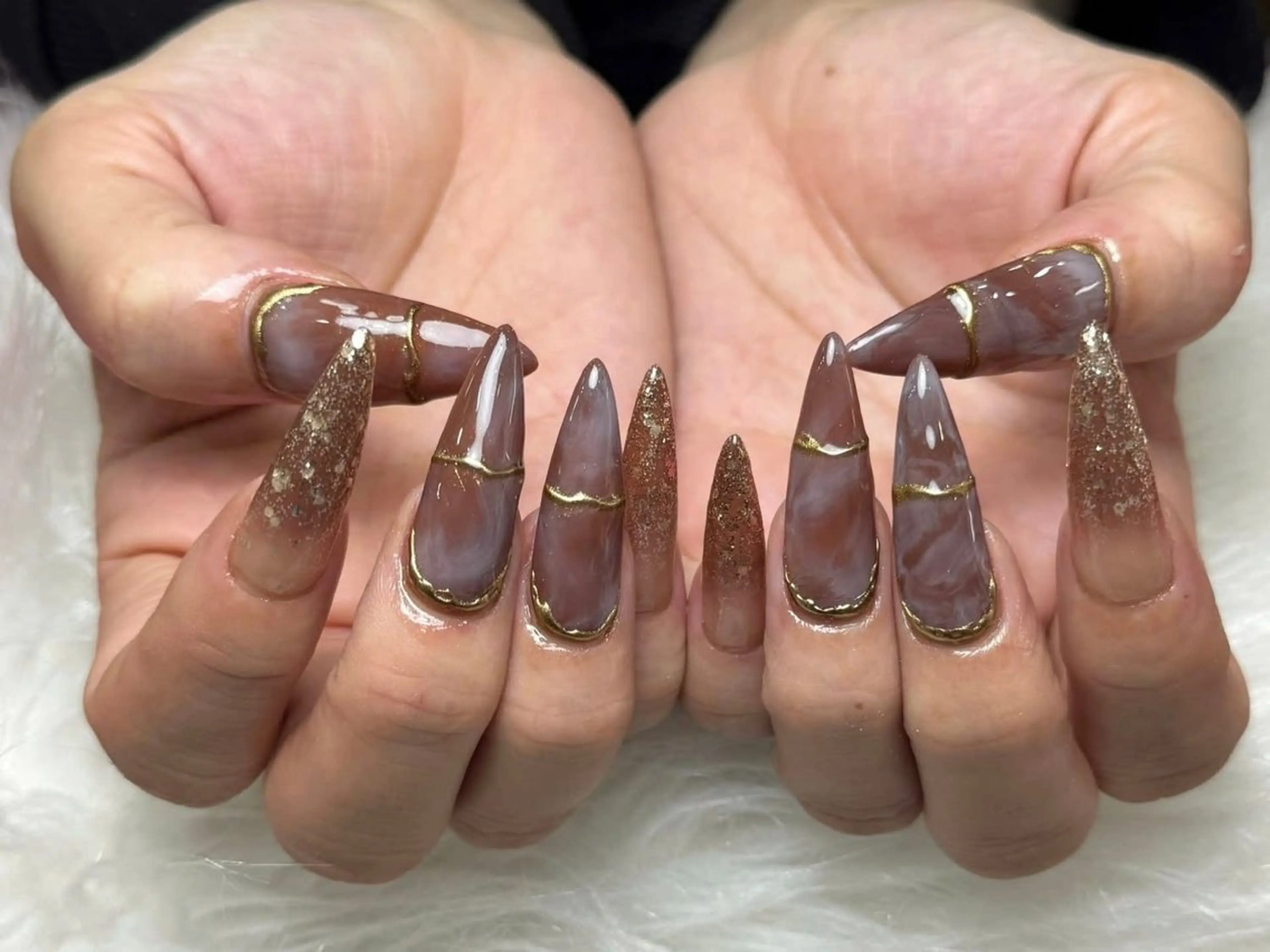 ネイル アートネイル 成人式 ジェルネイル ニュアンスネイル ネイルチップ Kora Nailのネイルデザイン