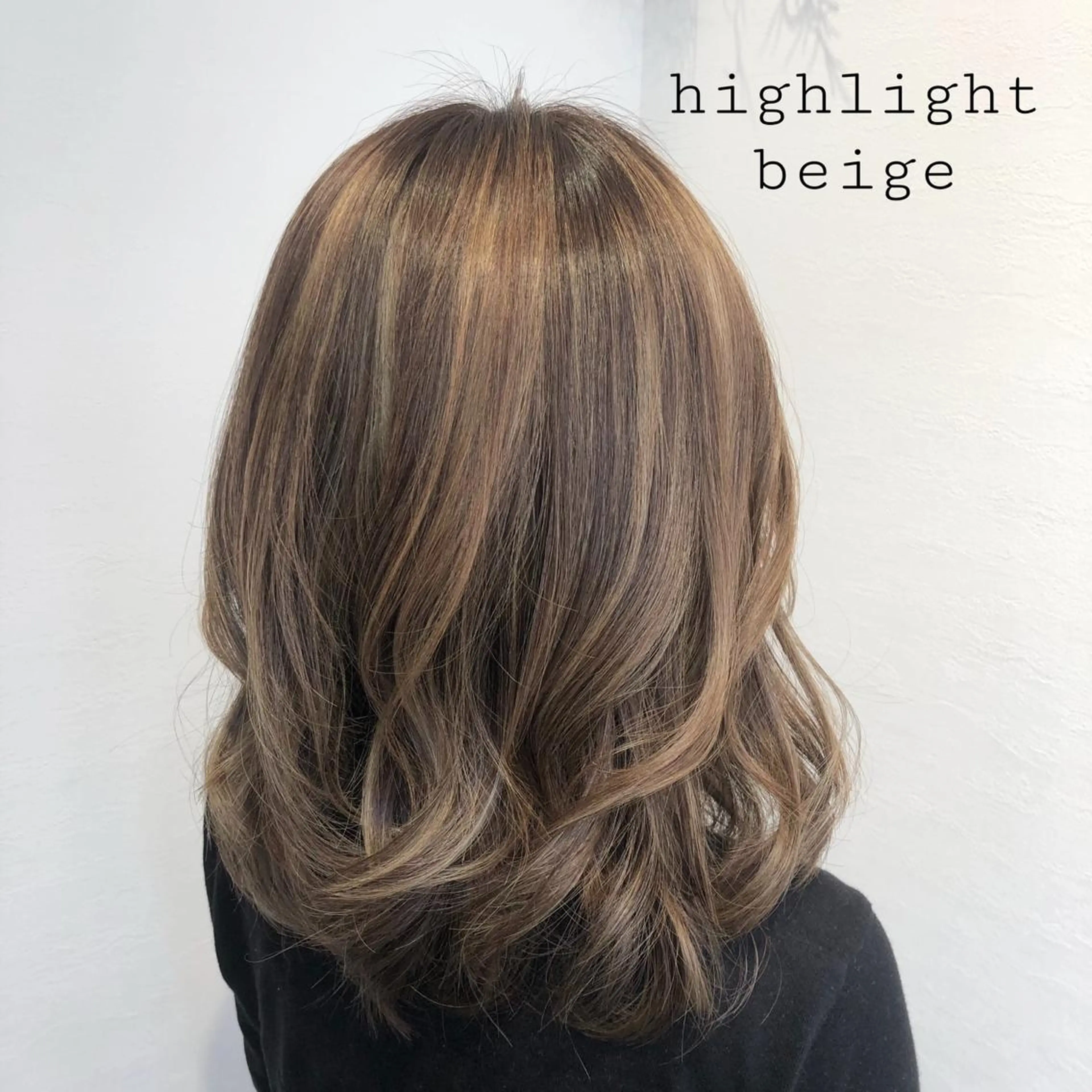 ミディアム カラー ベージュカラー ブリーチ ハイライトカラー ハイライト 似合わせカラー✨人気 荻窪🌈川端風子のヘアスタイル