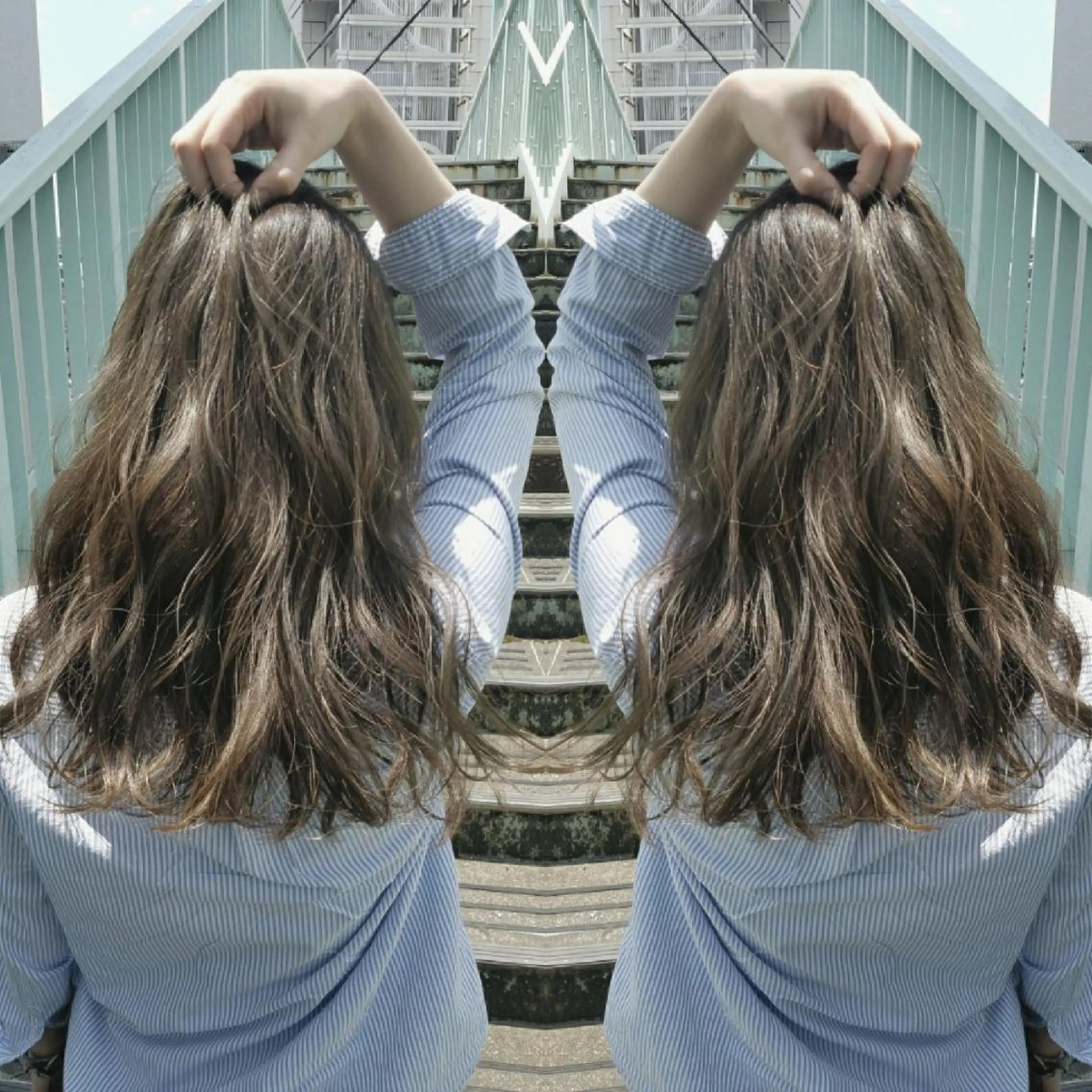 セミロング カット noa.所属・今中 小百合のヘアスタイル