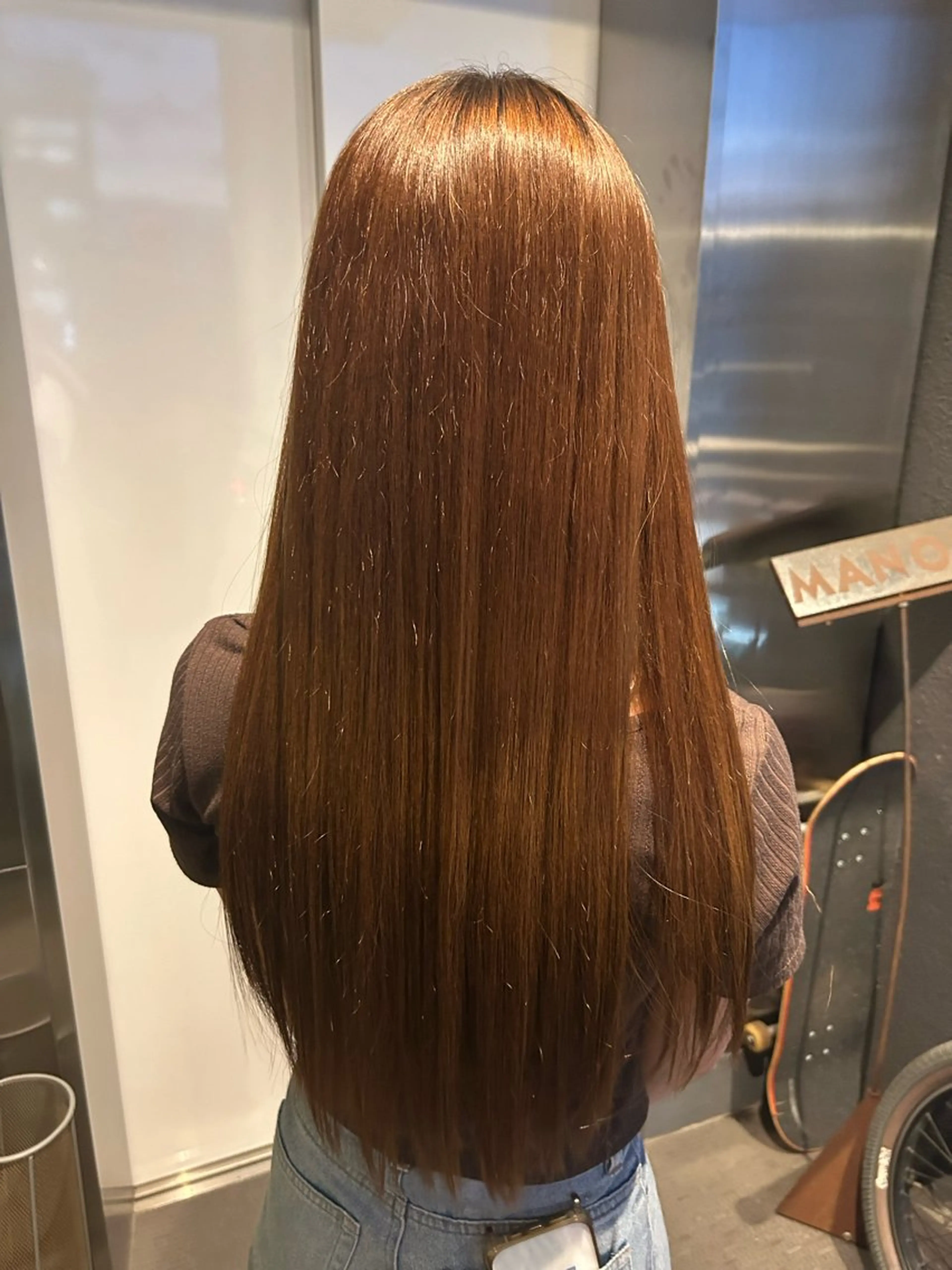 ロング 縮毛矯正 滝本 和叶のヘアスタイル