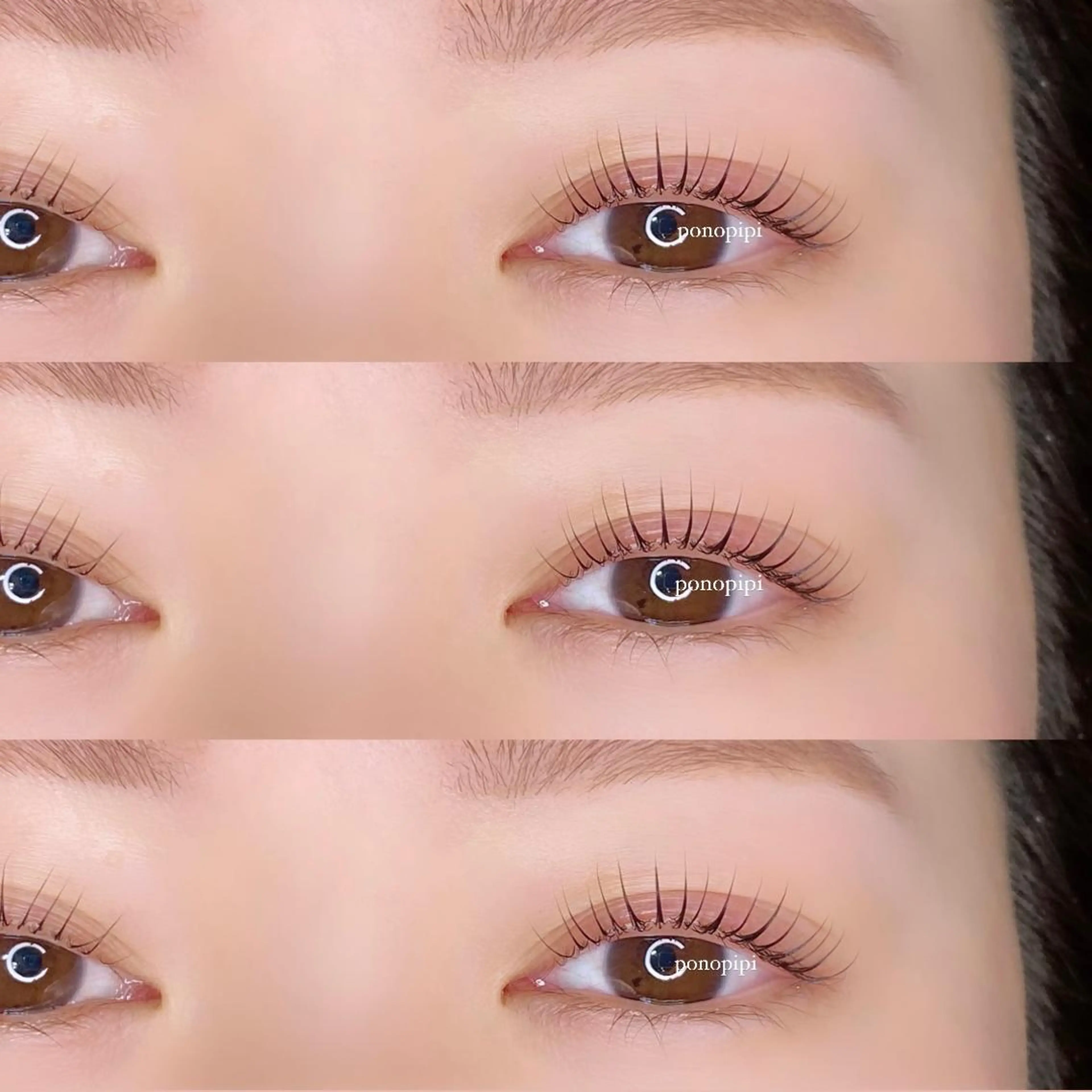 マツエク・マツパ パリジェンヌラッシュリフト マツパ ponopipi 小倉店のマツエク・マツパデザイン