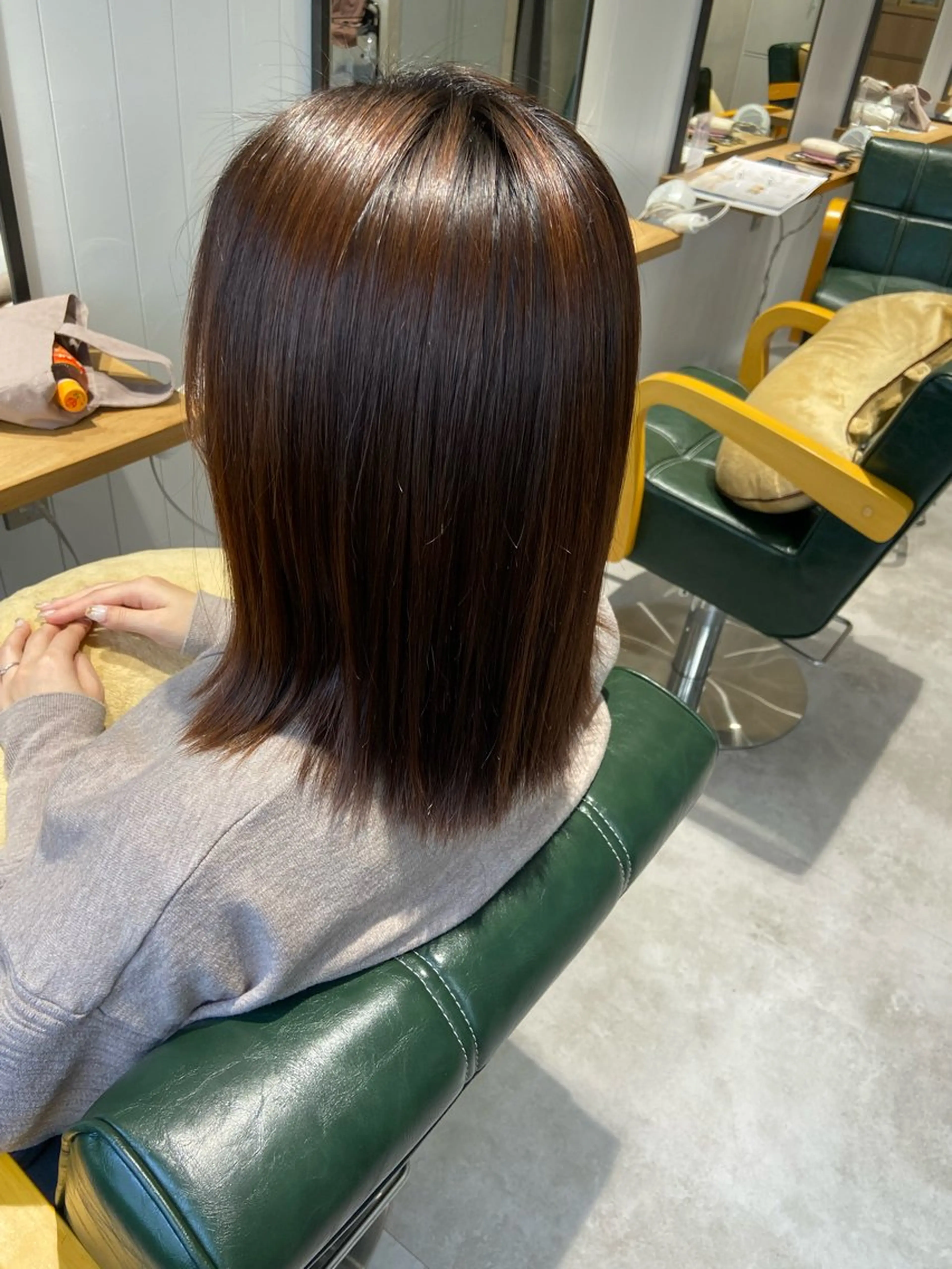 セミロング カット 縮毛矯正 トリートメント 髪質改善資格保持者/ ナツミのヘアスタイル