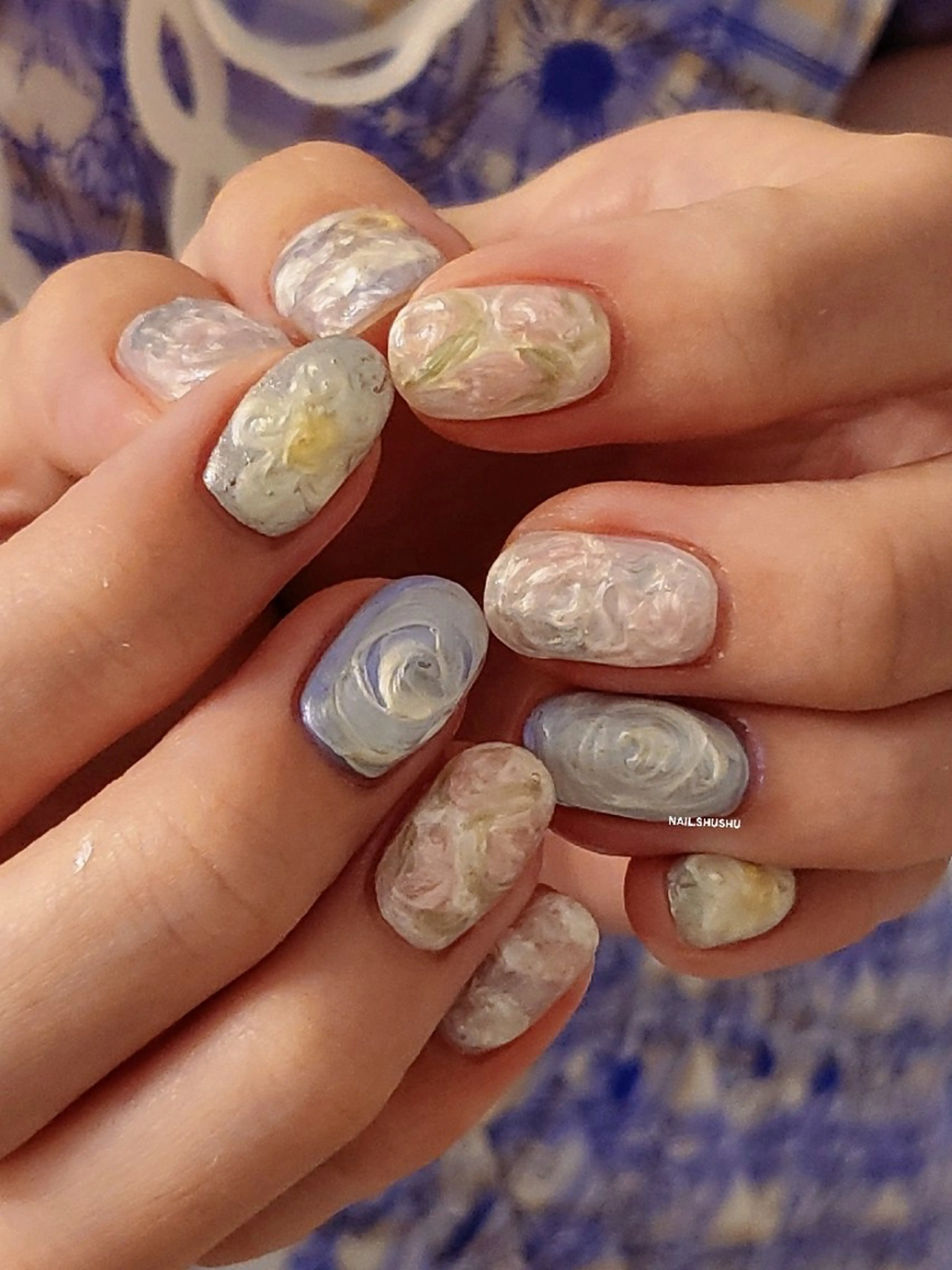 ネイル ハンドネイル 3dパーツ/流行り 👧shushu❤️のネイルデザイン