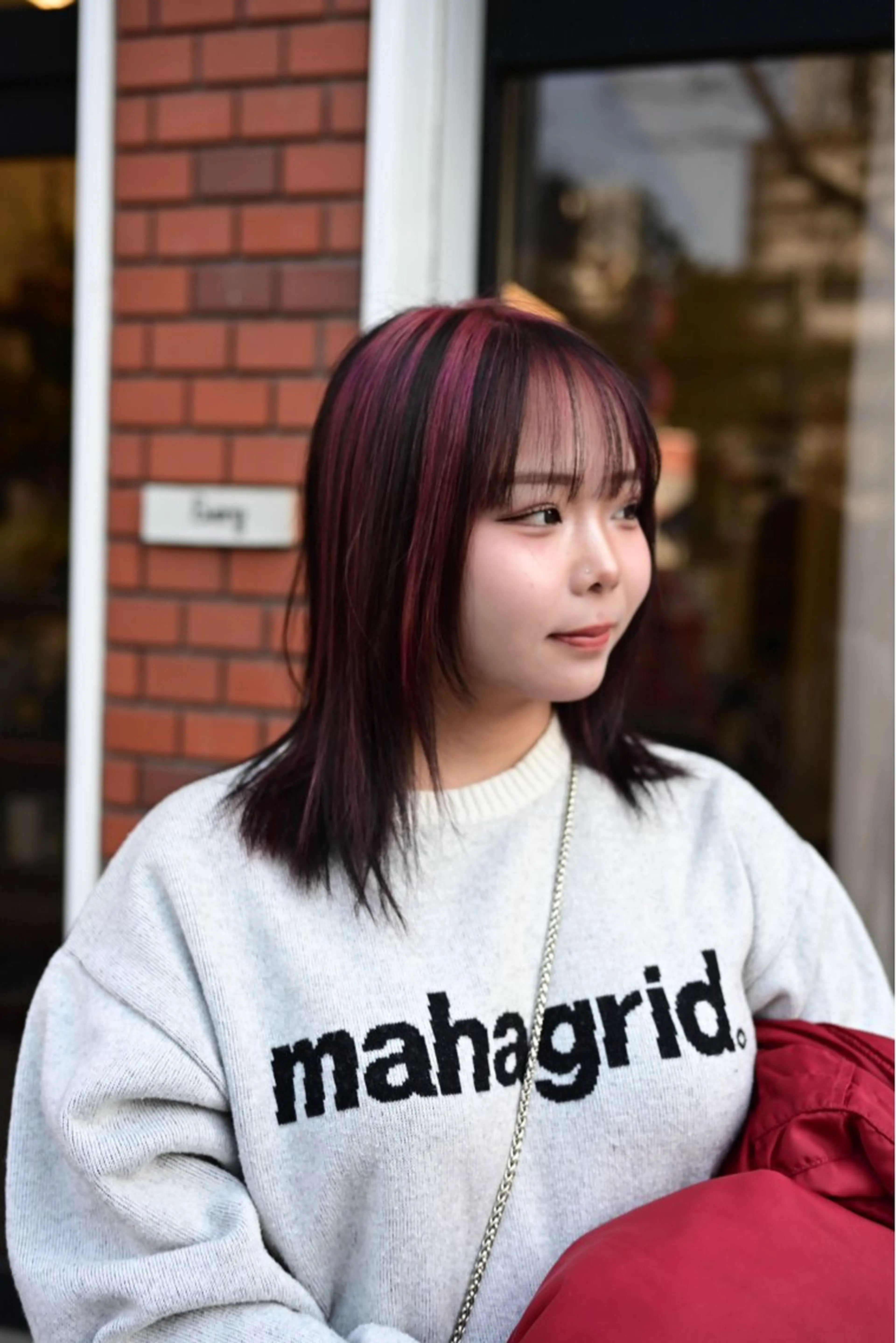 セミロング カット ヘアカラー トリートメント ハッシュカット /レイヤー/大阪中津のヘアスタイル