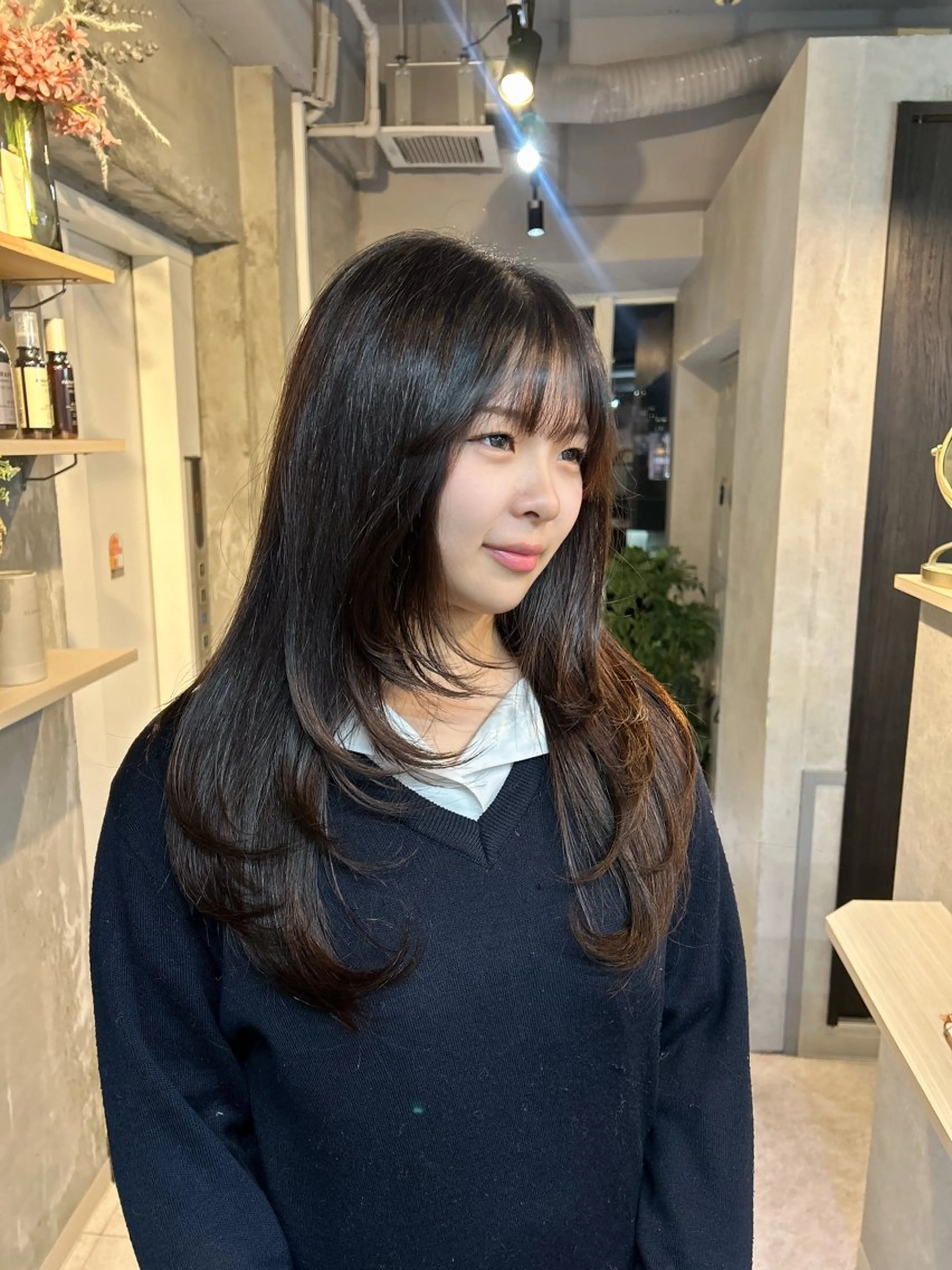 ロング カット トリートメント 心斎橋ヘアカラー 海外ﾚｲﾔｰ/マリナのヘアスタイル