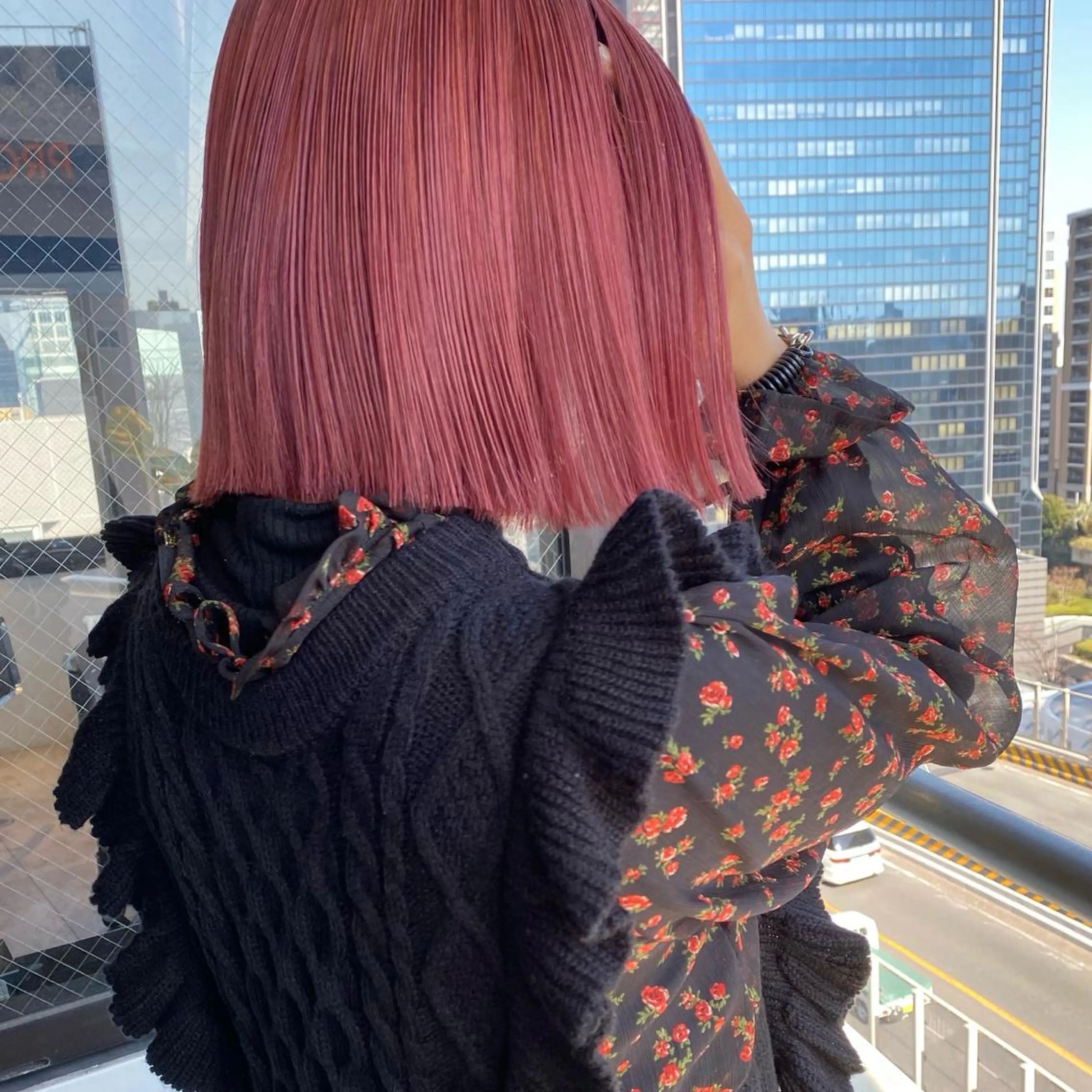 ミディアム カラー ヘアカラー トリートメント chlom所属・🌱大人ハイトーン RENのヘアスタイル