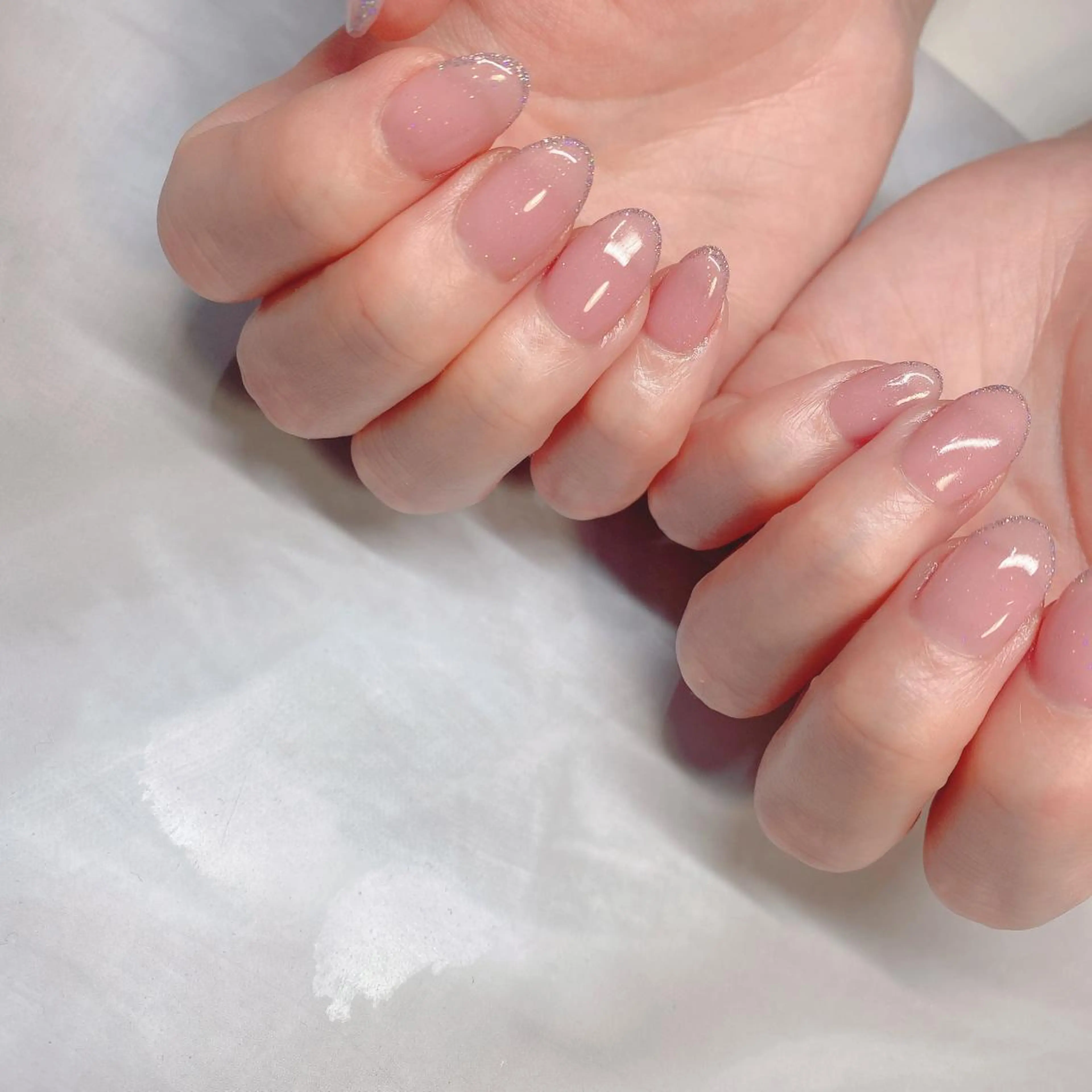 ネイル フラッシュネイル フレンチネイル シンプルネイル 大人キレイ 𝑁𝑖𝑥𝑖𝑠のネイルデザイン