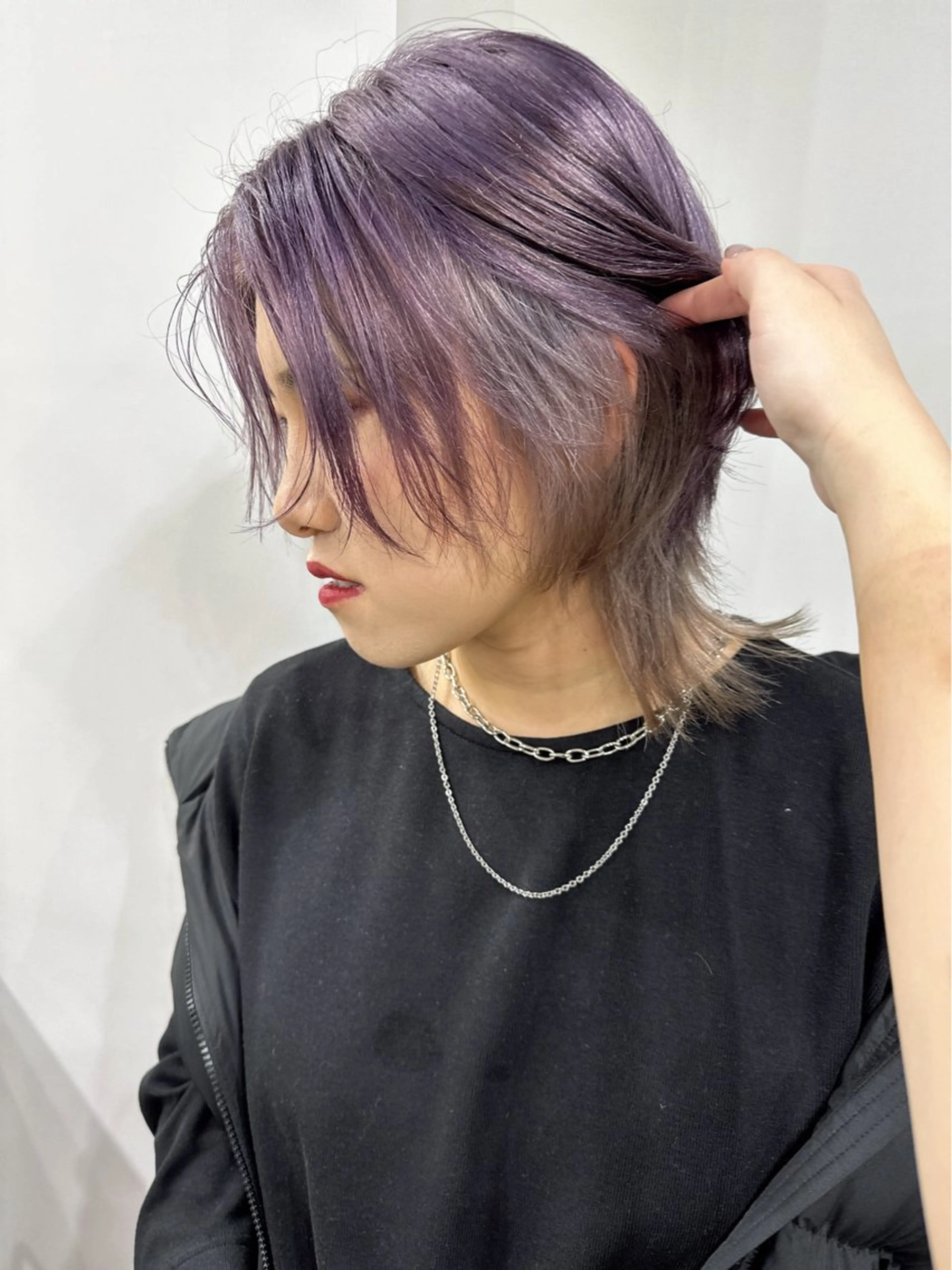 ミディアム カラー さあや 【透け感/艶感】のヘアスタイル