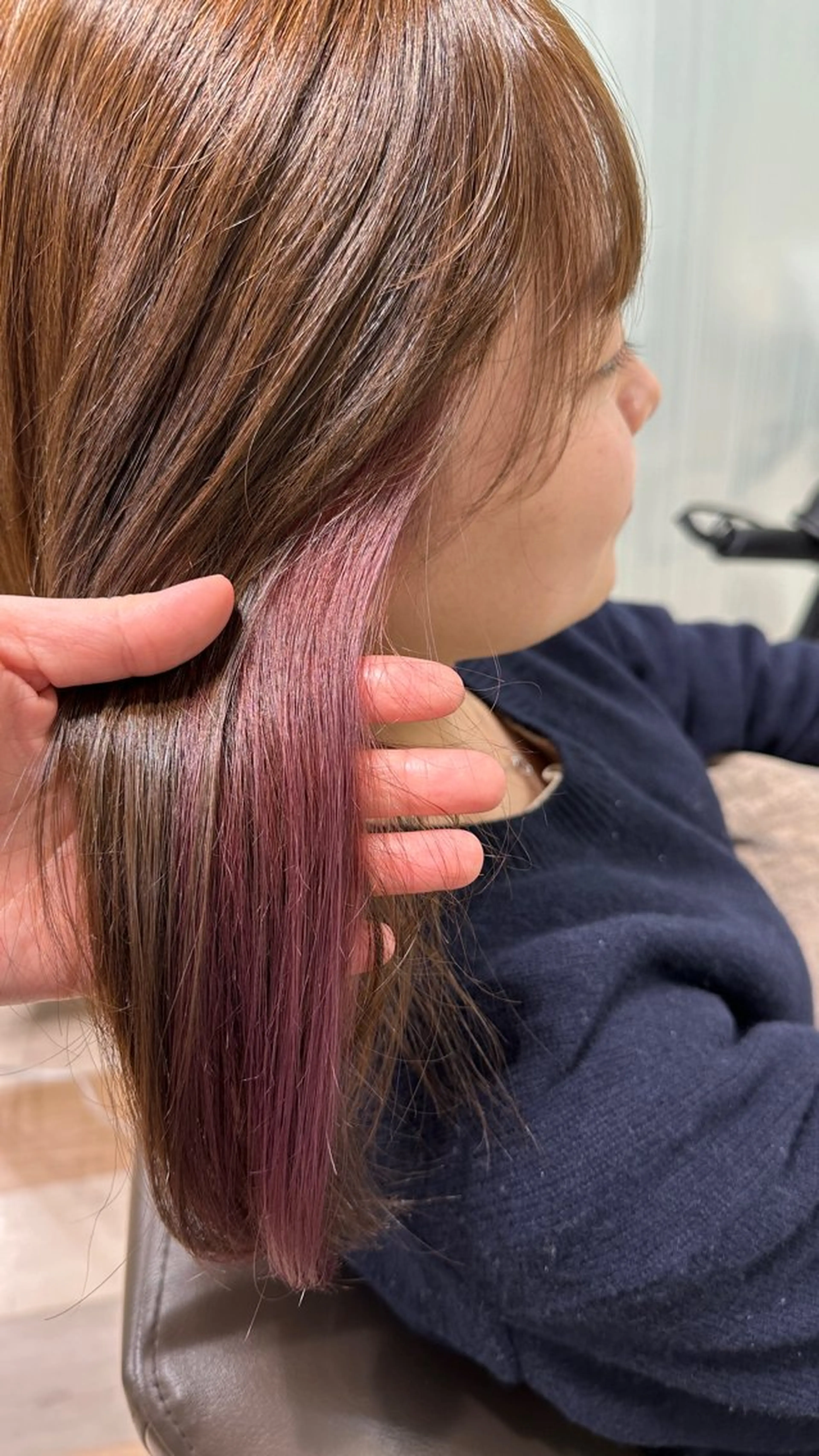 ミディアム カラー インナーカラー 大人可愛いスタイル 提案✨佐藤純菜のヘアスタイル