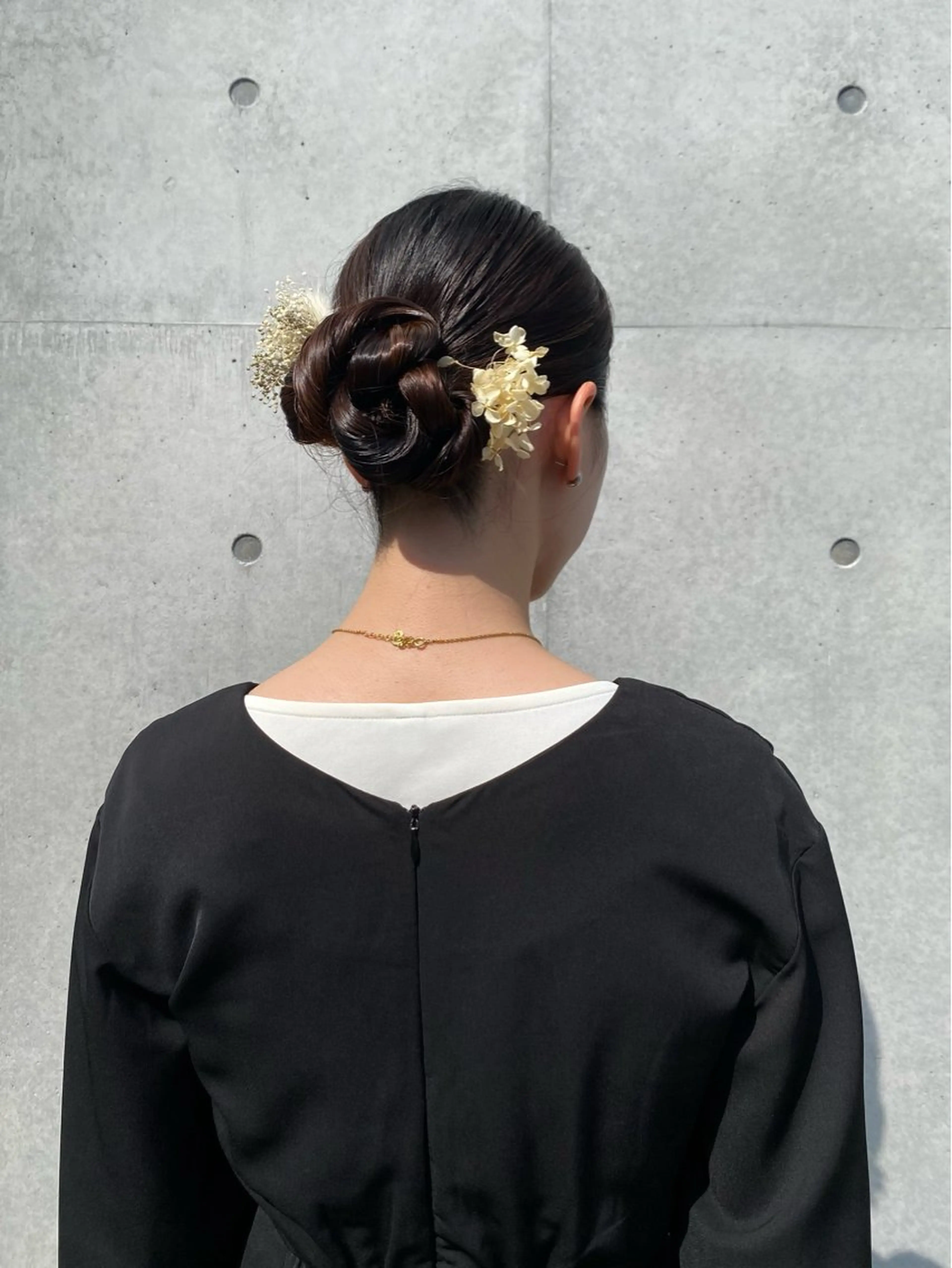 ロング ヘアアレンジ 結婚式・ブライダル ヘアセット mina 🌷のヘアスタイル