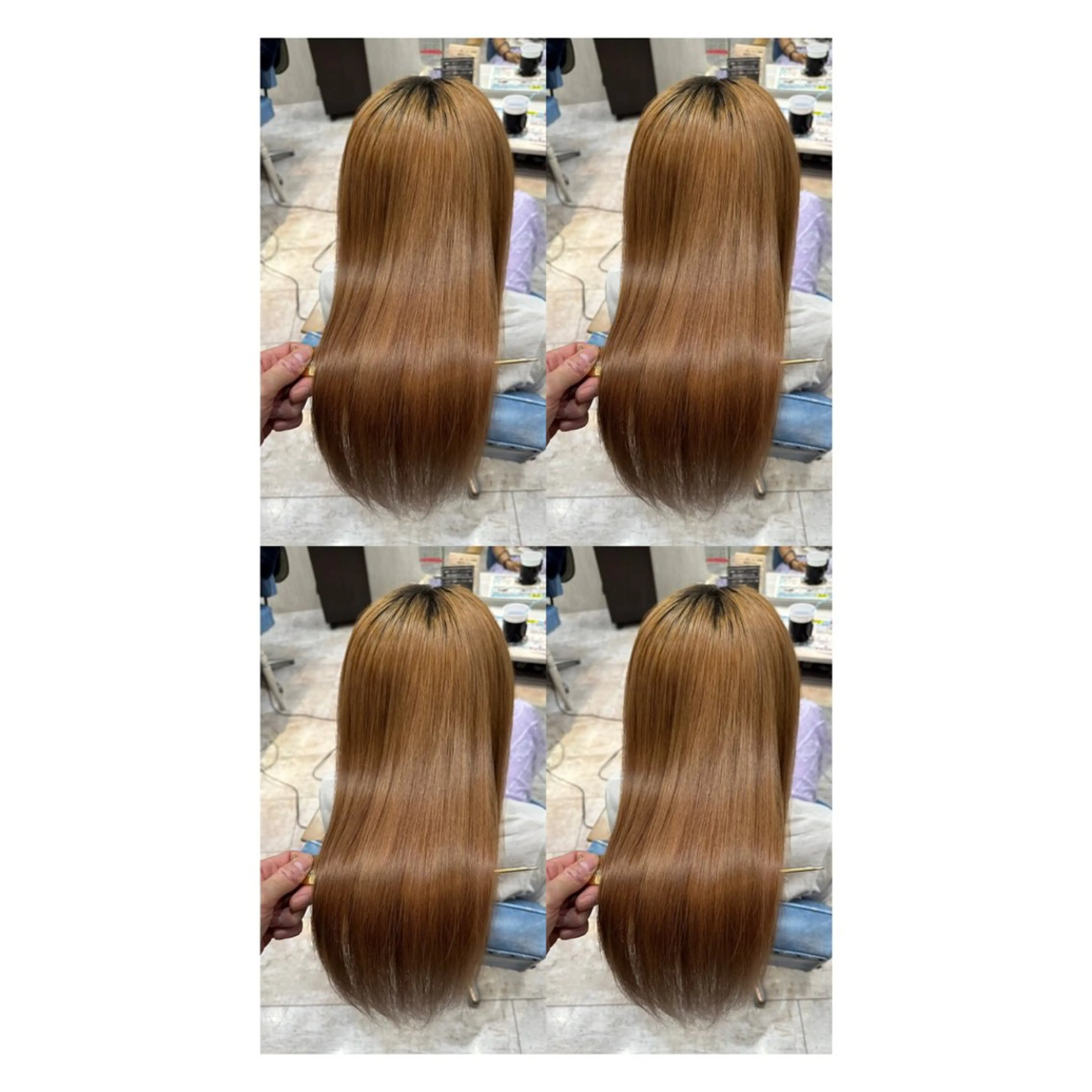 ロング カラー 透明感カラー 髪質改善 縮毛矯正 トリートメント カット ヘアカラー トリートメント 店長✨レイヤー✖️ 髪質改善✖️韓国ヘアのヘアスタイル