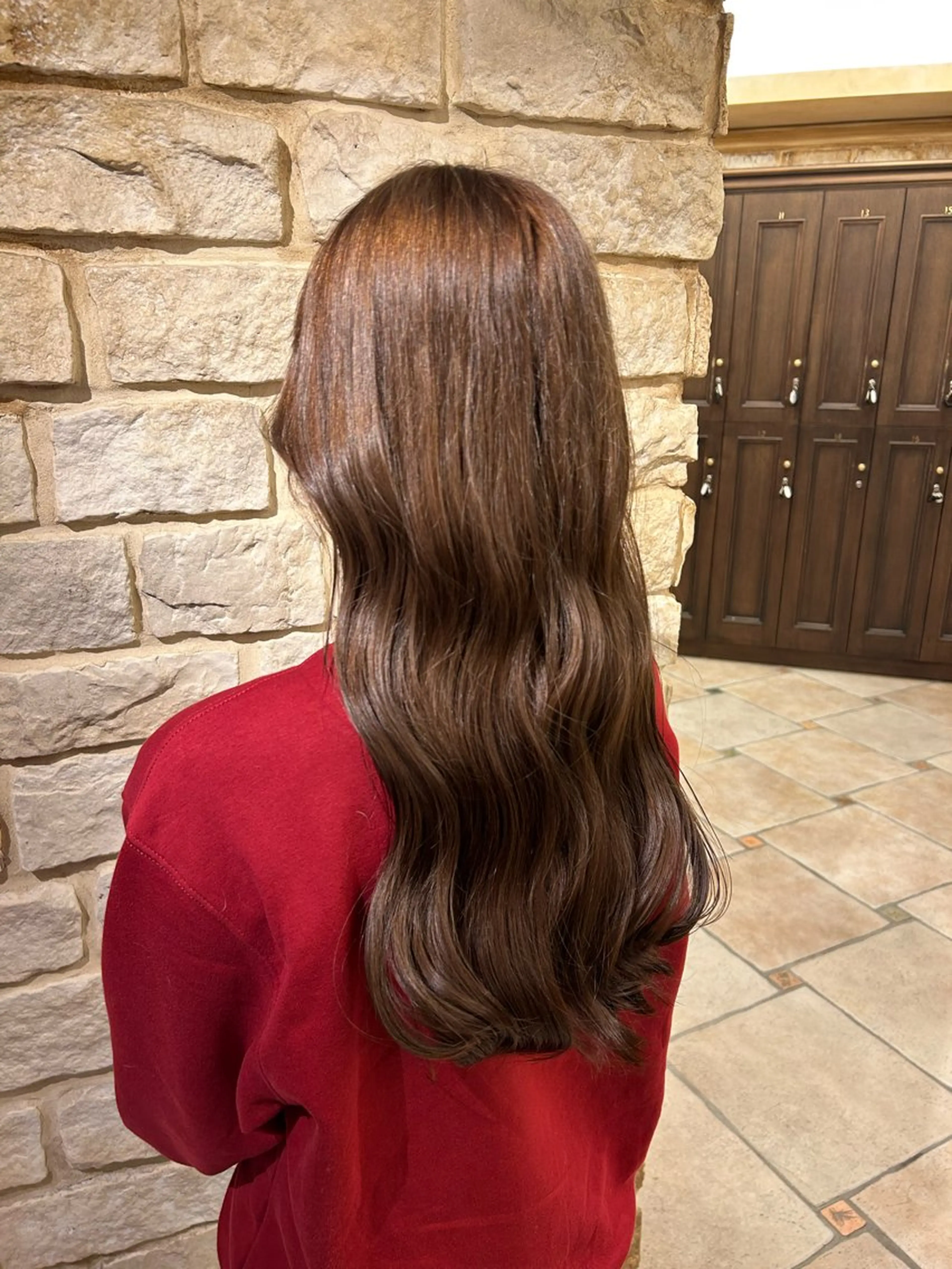 カラー ブリーチ ブラウンカラー イルミナカラー 玉寄 きらのヘアスタイル