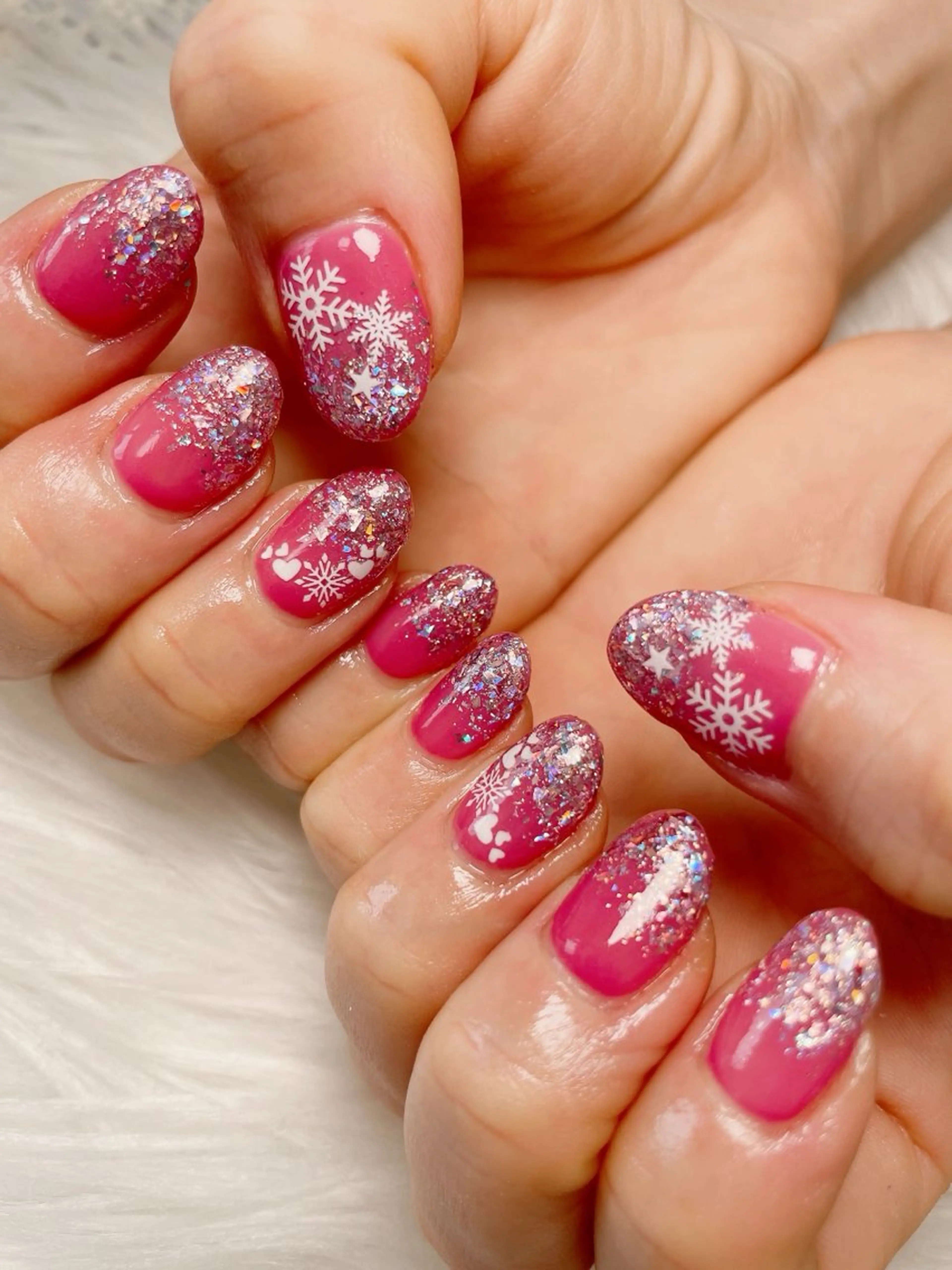 ネイル グラデーション ラメ(グリッター) ラメグラデーション nailsalon Rinのネイルデザイン