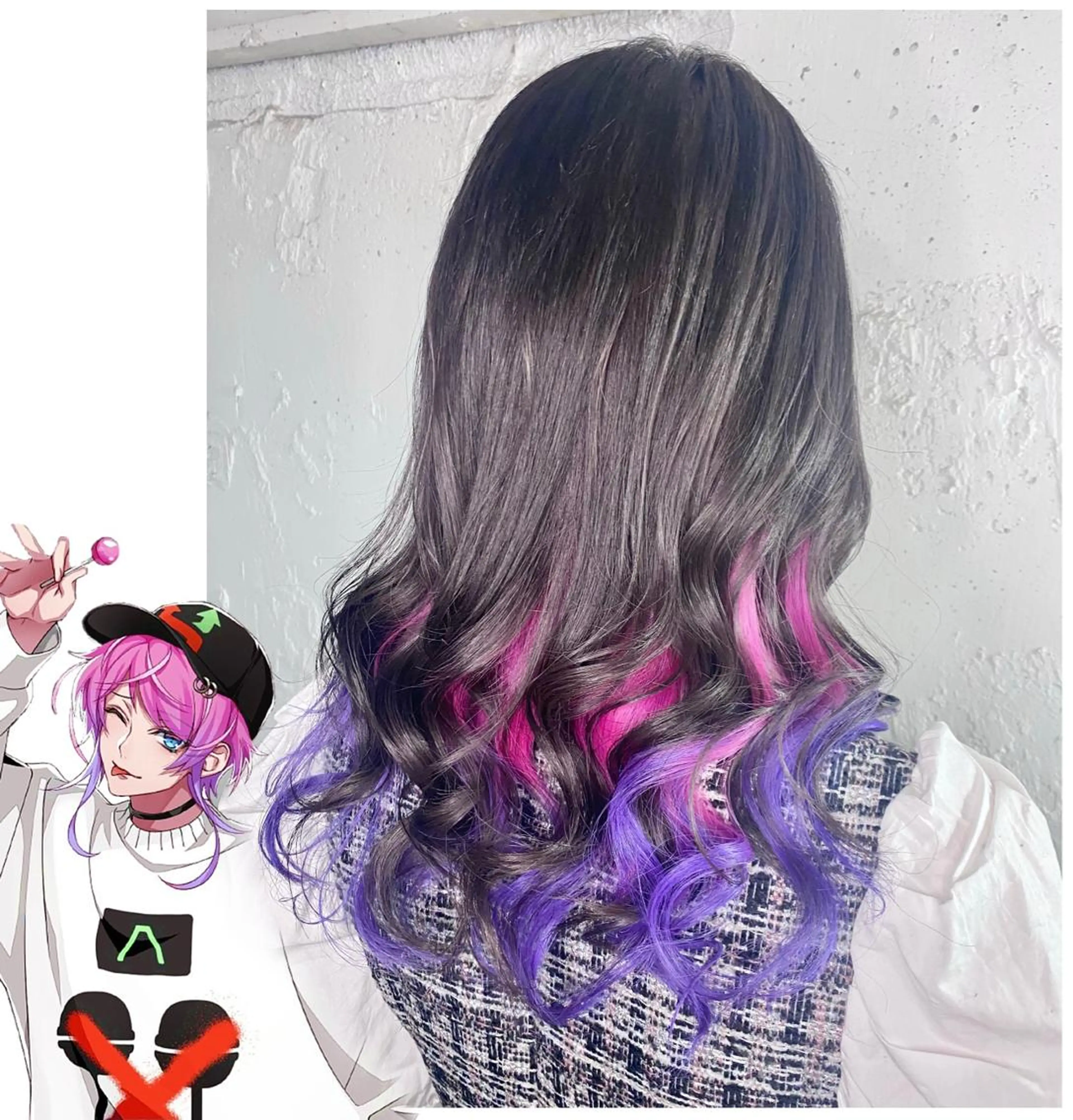 カラー ブリーチ GARU-ガル-所属・TSUNO🦖 派手髪/オタク美容師のヘアスタイル