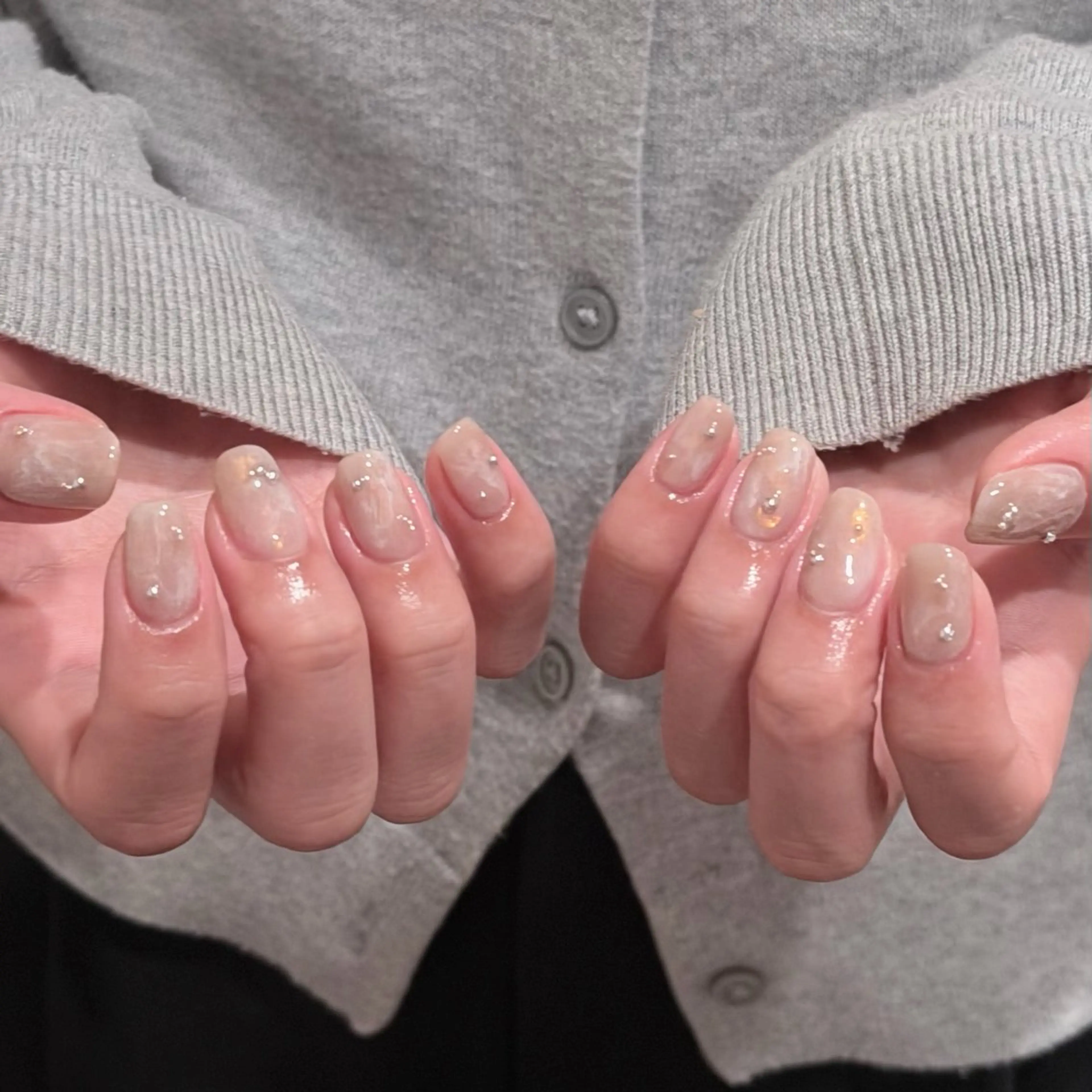 ネイル ハンドネイル 🎀 Hiyubi._.nail 🫧所属・🎀フェイ フェイ🫧💗のネイルデザイン