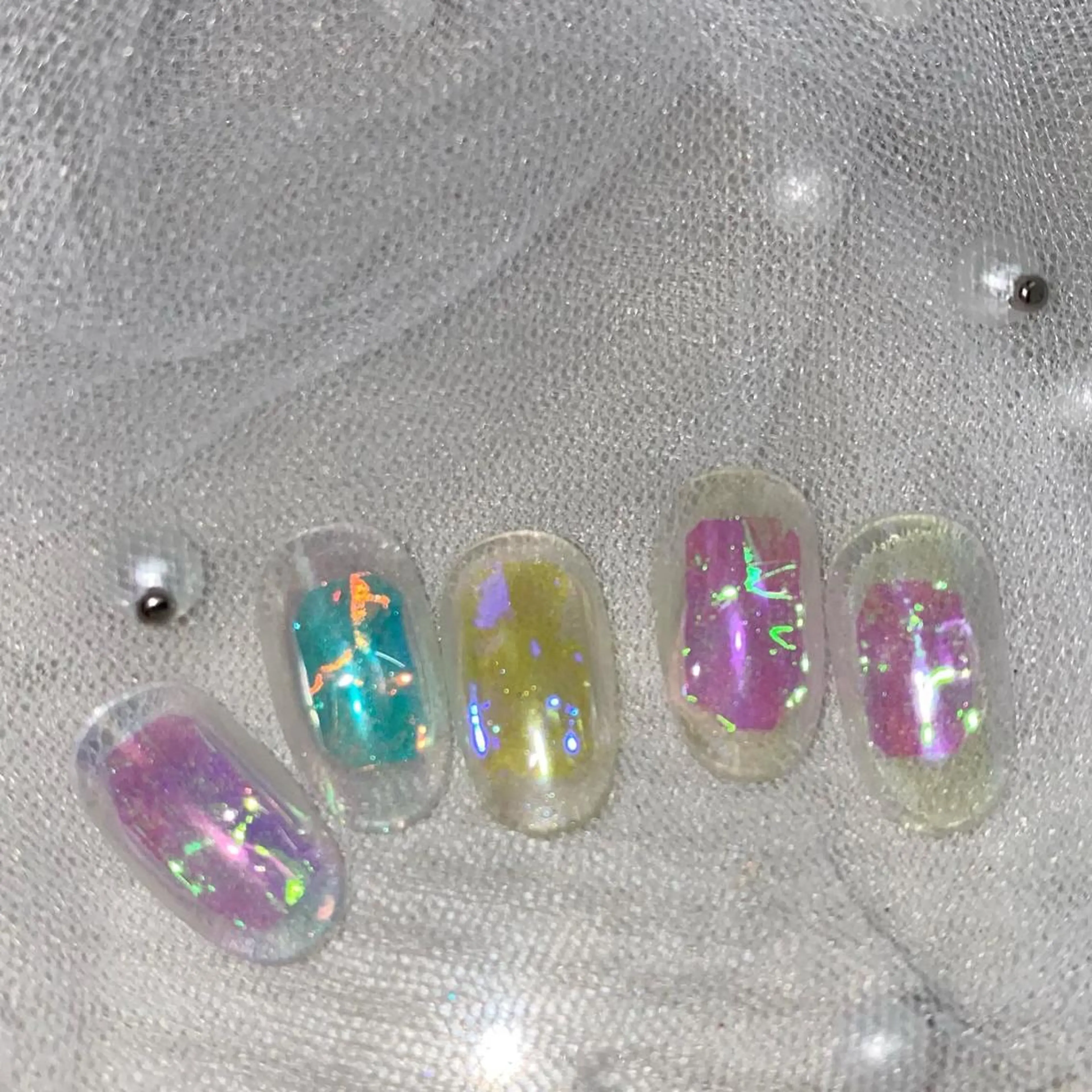 ネイル 氷ネイル・うるうるネイル ハンドネイル I P'ink nail salon所属・I pinknail 韓国風·持ち込み専門のネイルデザイン