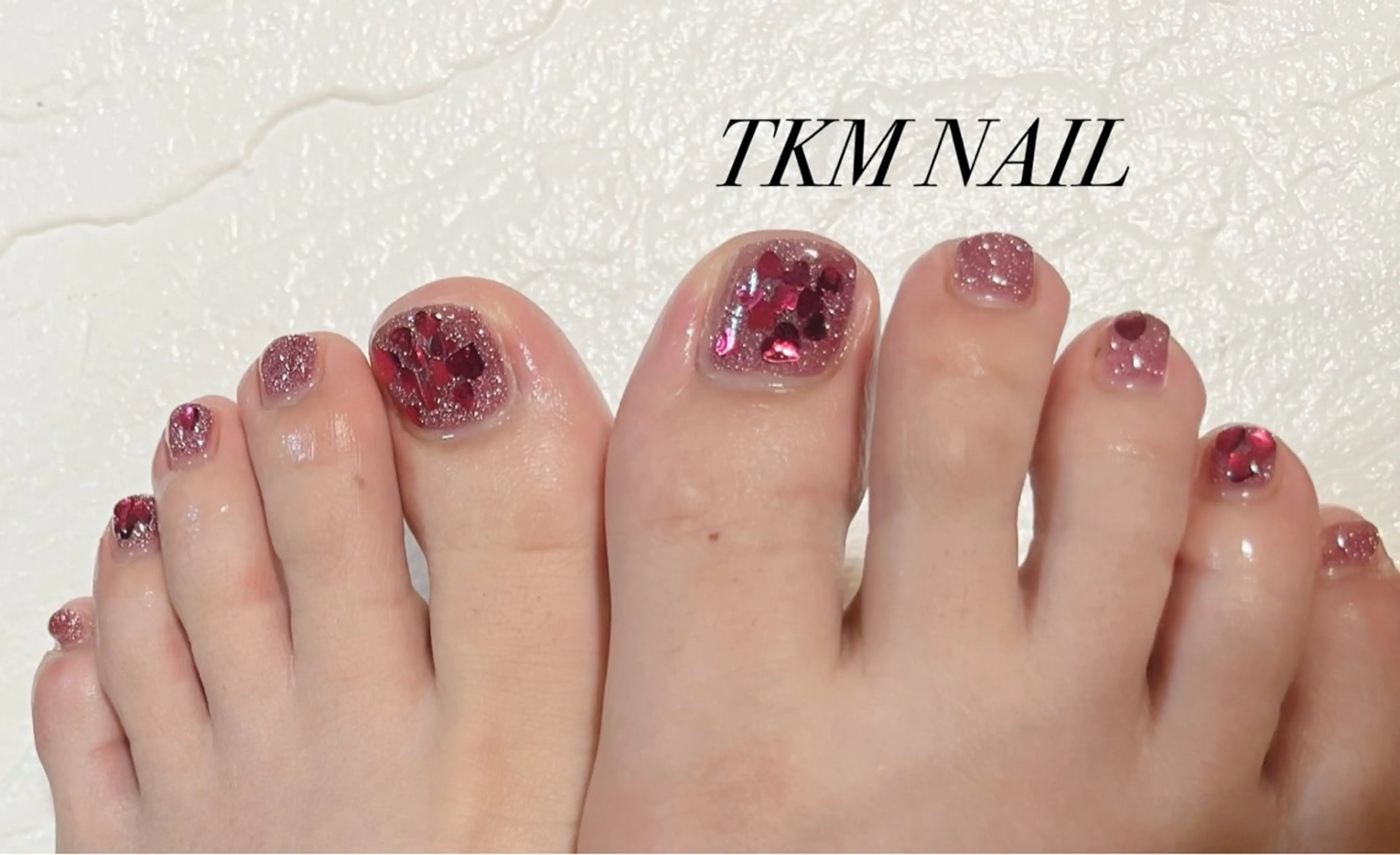 ネイル フットネイル シンプルネイル ______ TKM  NAILのネイルデザイン