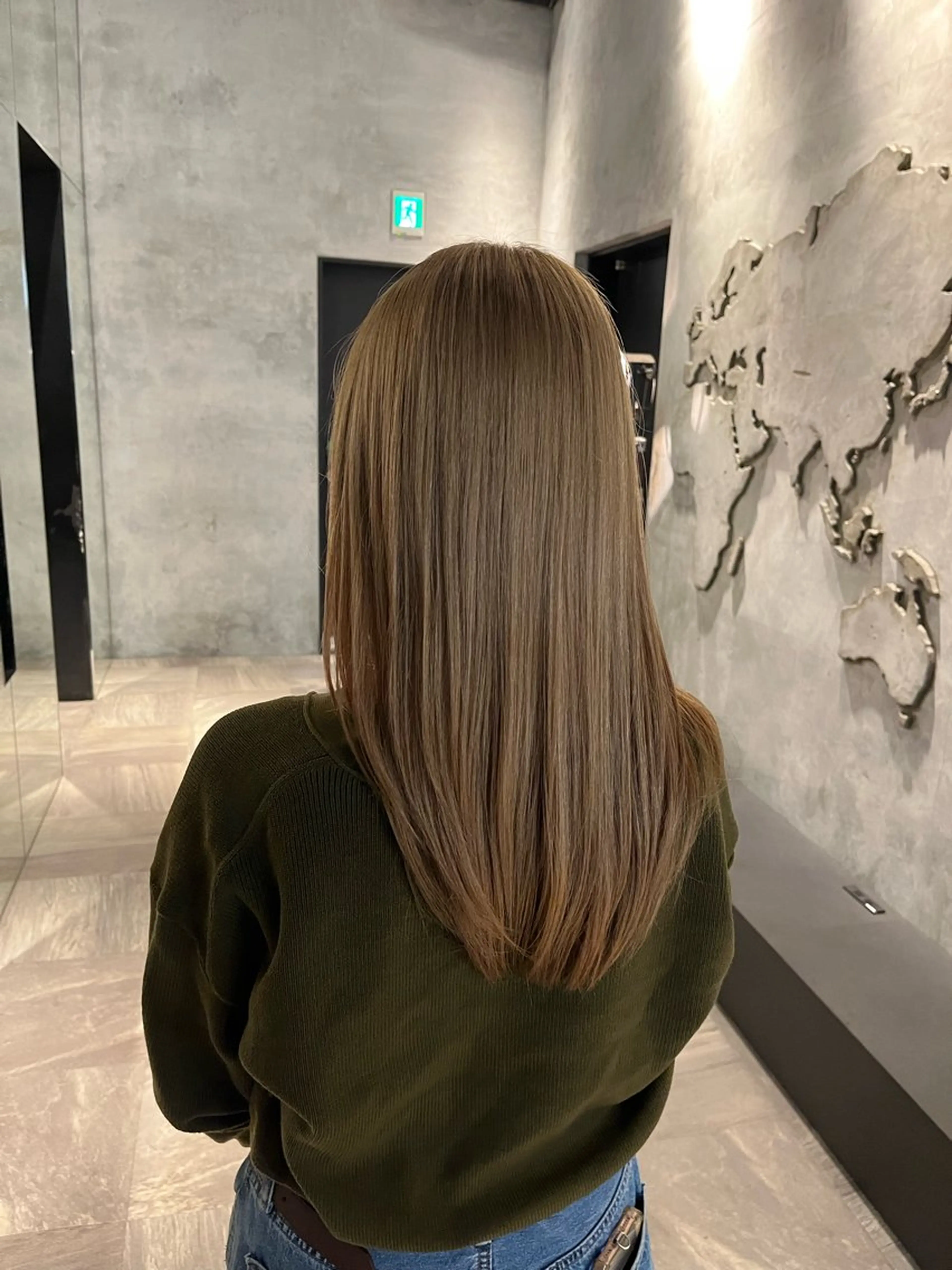 セミロング トリートメント 透明感カラー🤎/ ツヤカラー/さくらのヘアスタイル