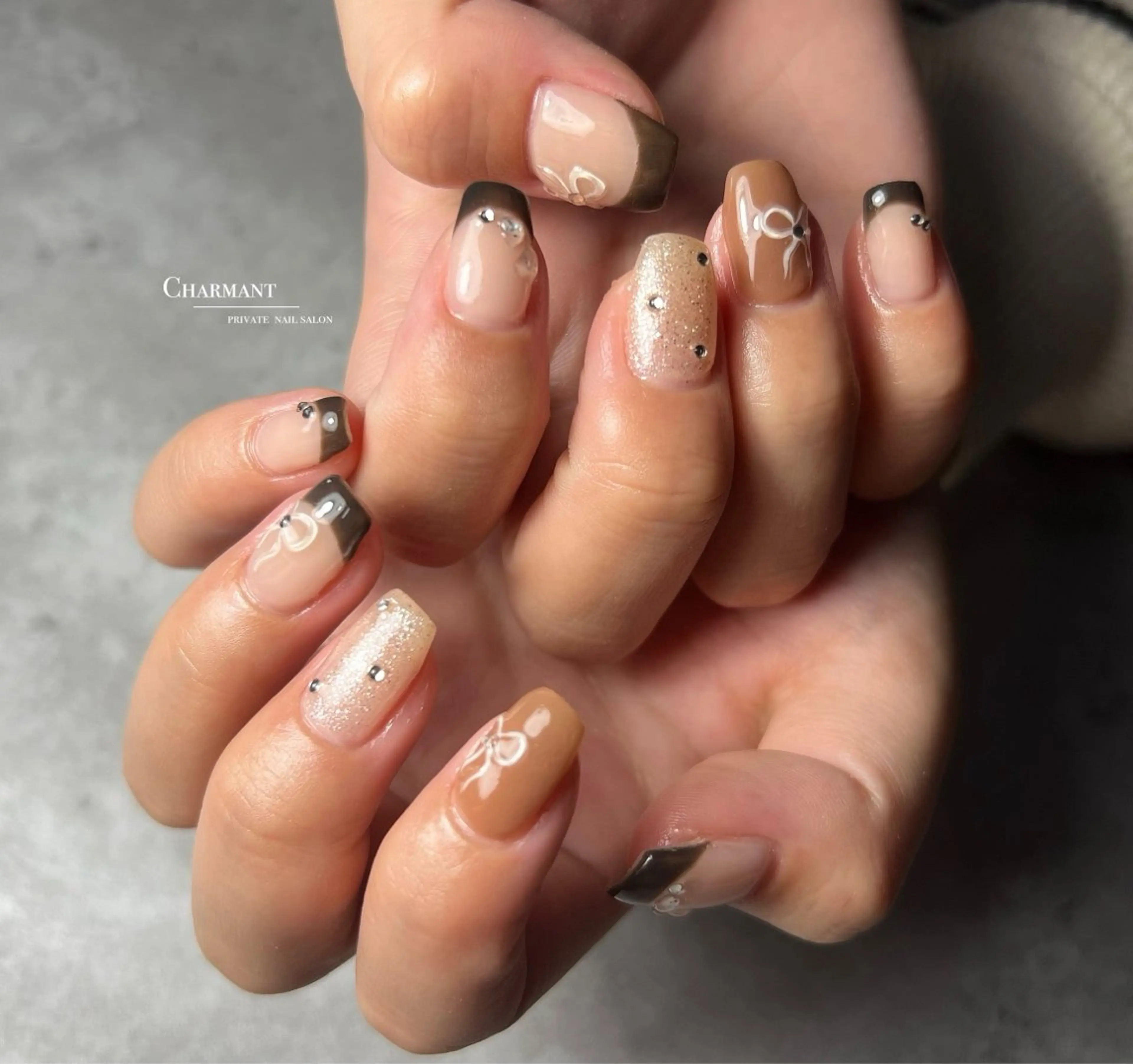 ネイル ハンドネイル Minako 【Charmant】のネイルデザイン