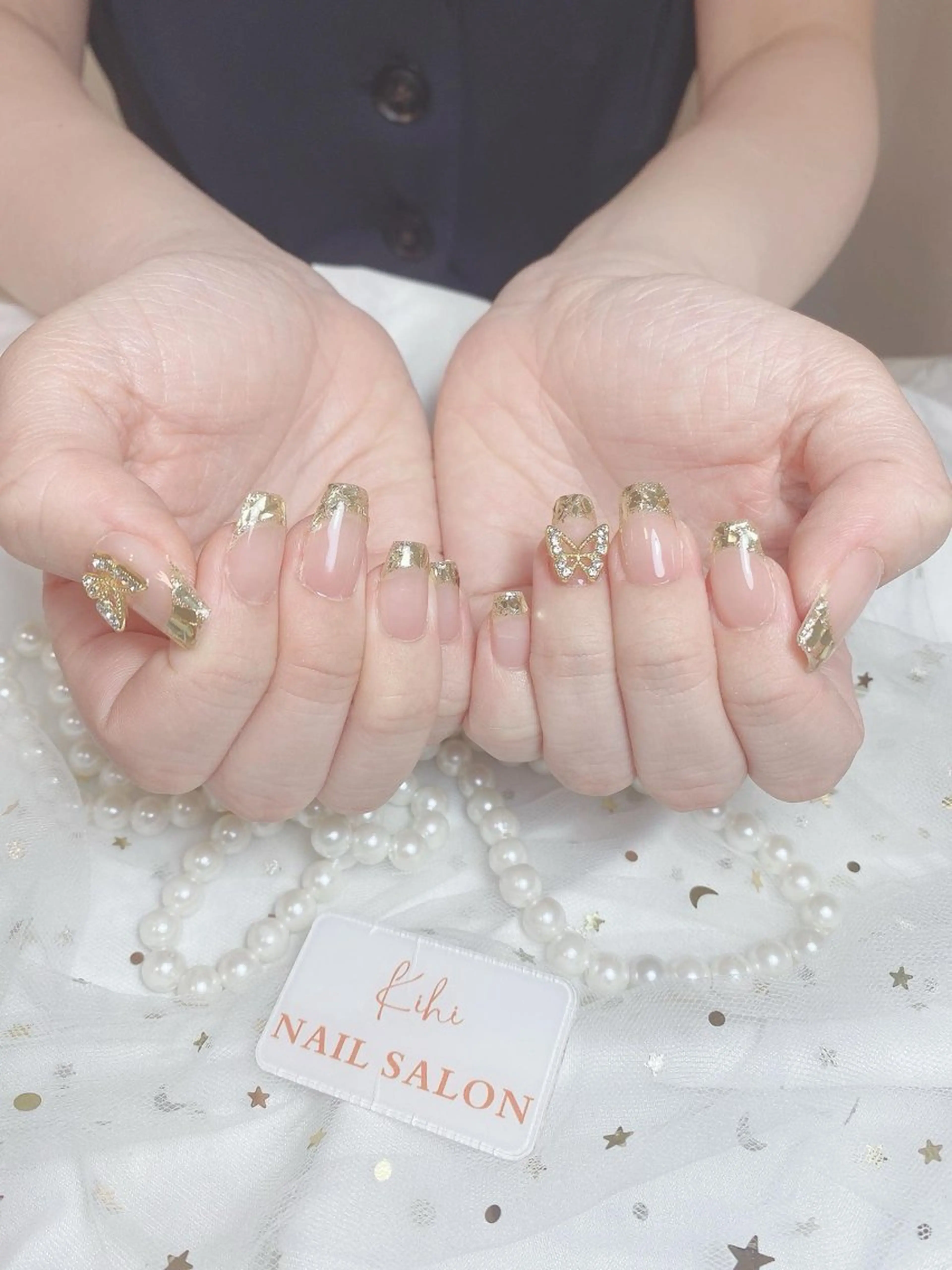 ネイル アートネイル フレンチネイル ジェルネイル グラデーション 韓国ネイル ハンドネイル 💕鈴木ユリ パラジェル/オフ無料のネイルデザイン