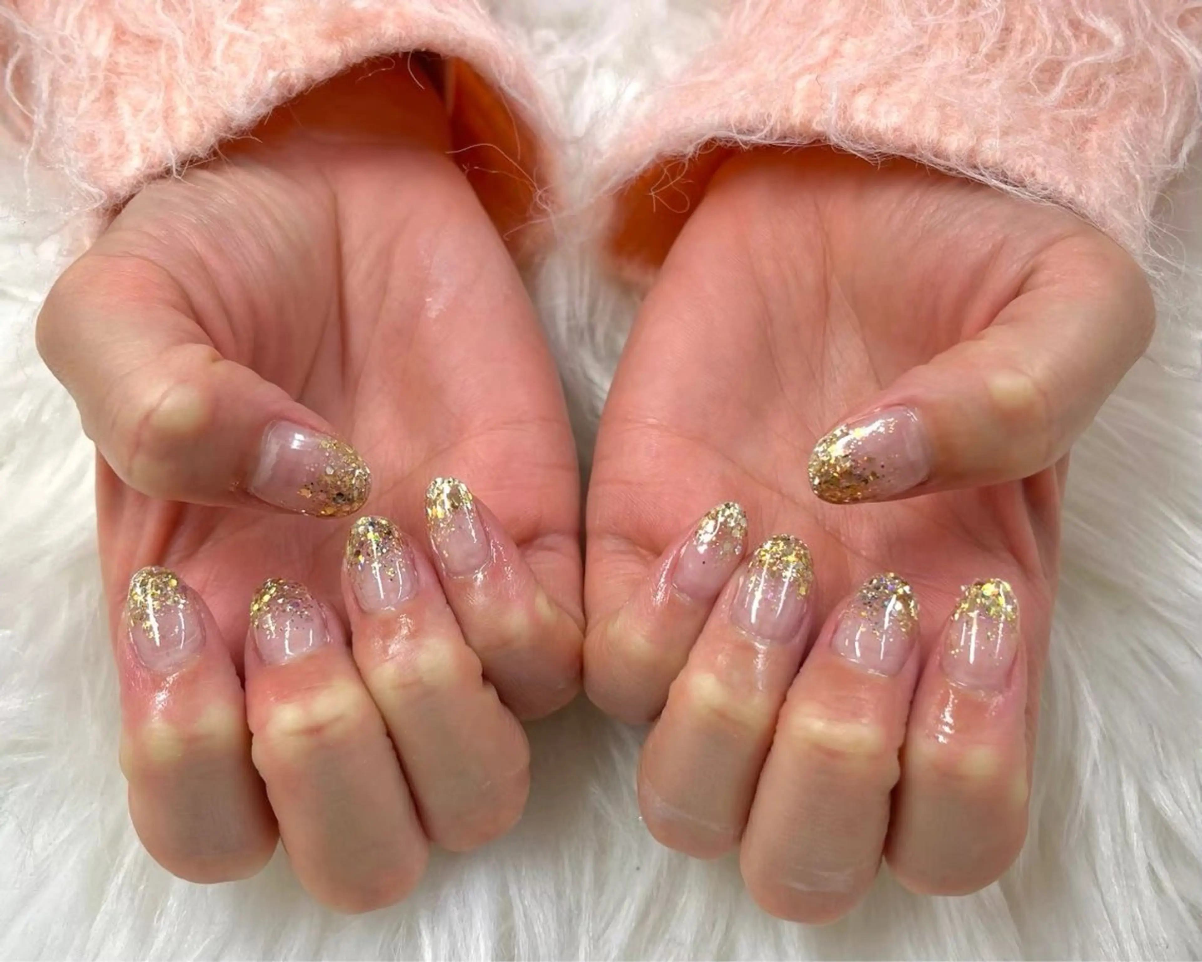 ネイル グラデーション ラメ(グリッター) ラメグラデーション mahalo&Festa 麻布十番所属・マハロ＆フェスタ 麻布十番店のネイルデザイン