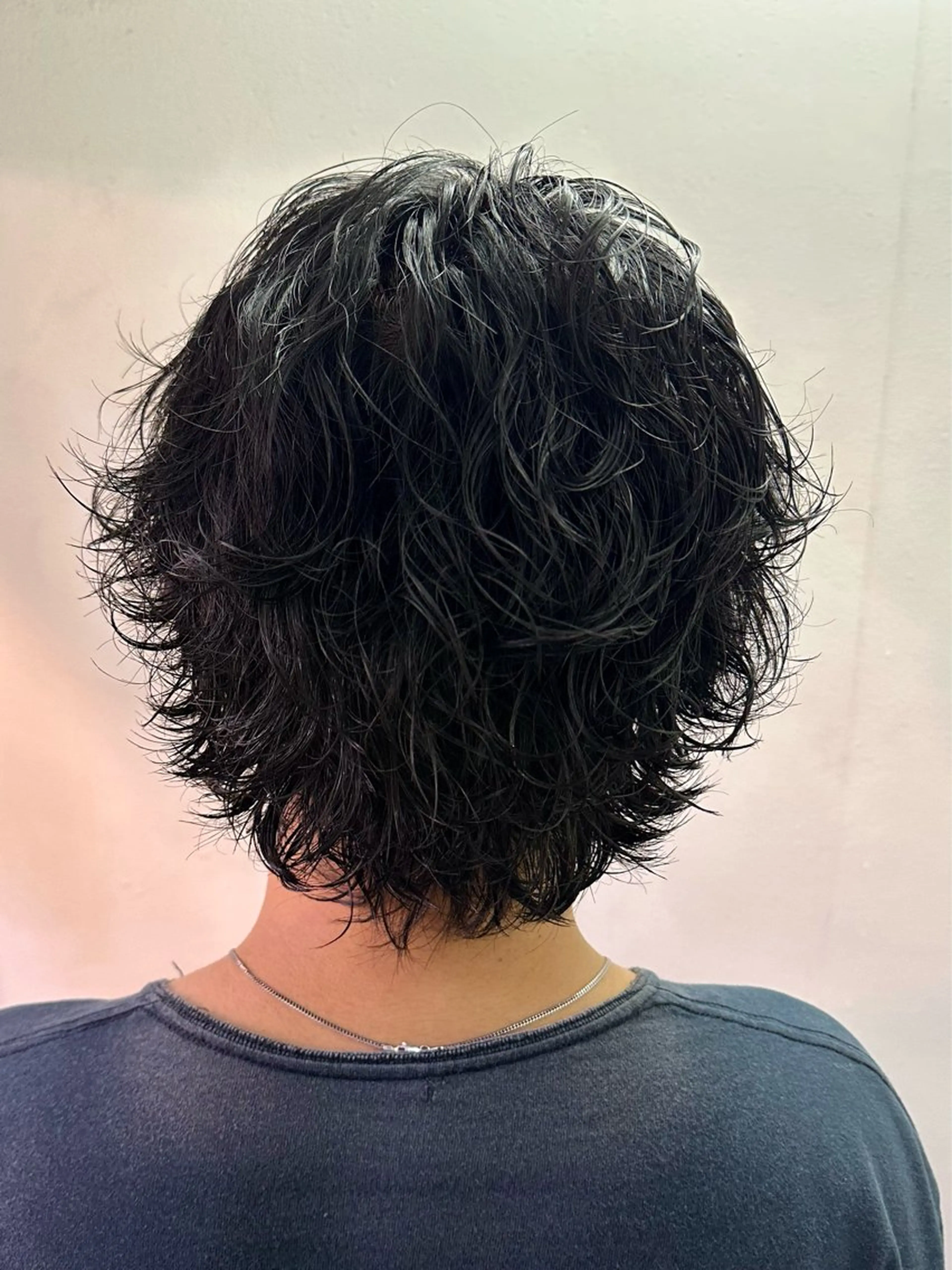 ミディアム パーマ メンズ 横浜/ボブ/ ショート/はやとのヘアスタイル